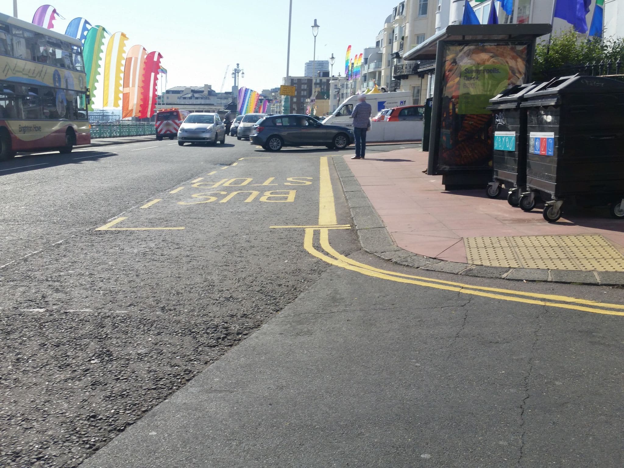Street view near Central Wave, Brighton
