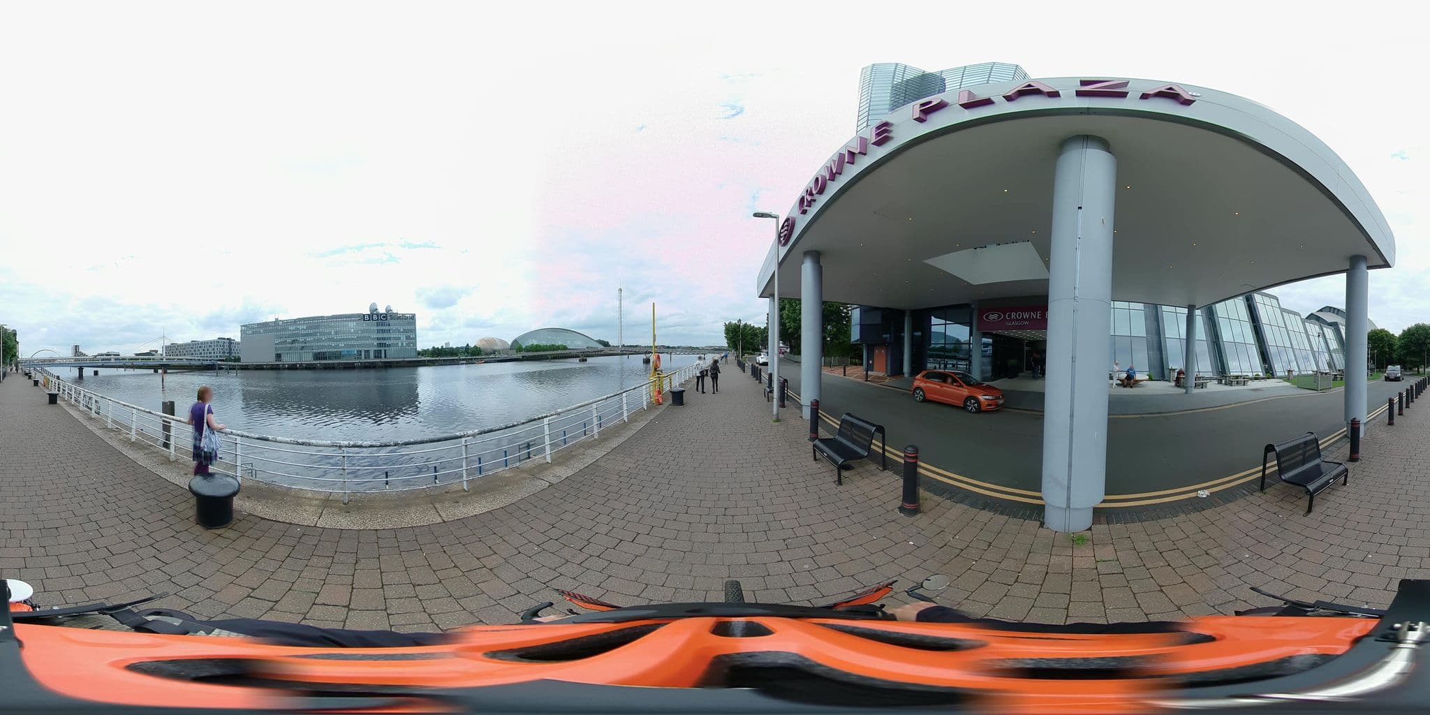 Street view near Crowne Plaza Hotel, Glasgow — © Walk-Wheel-Cycle-Trust (CC BY-SA · Mapillary)