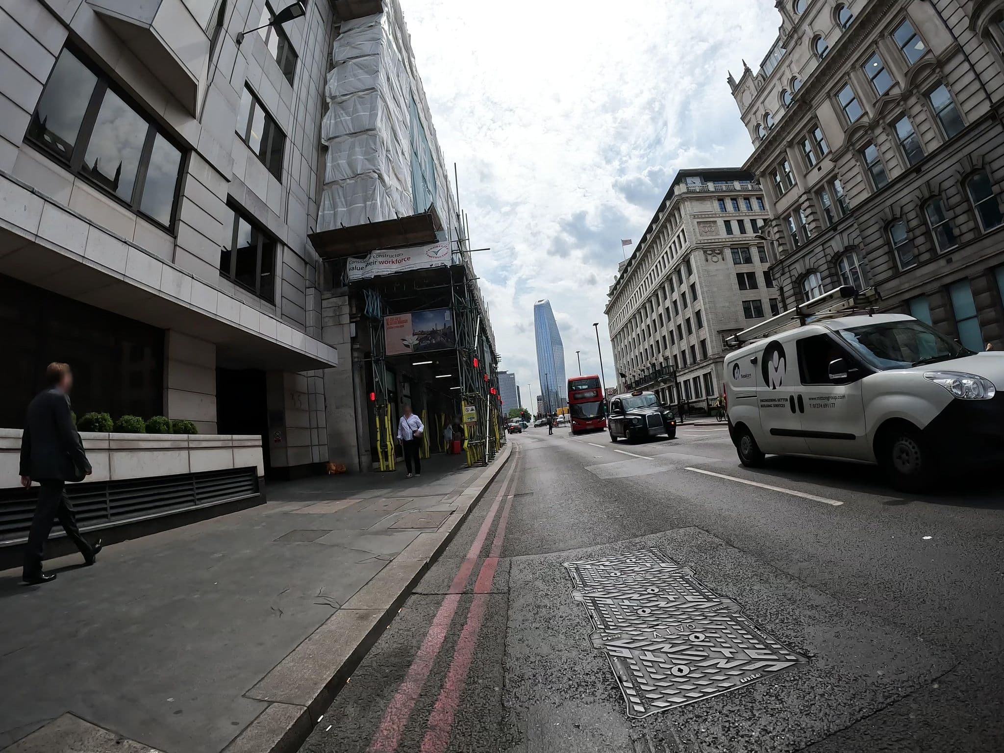 Street view near Hyatt Regency London Blackfriars, City of London — © erias (CC BY-SA · Mapillary)