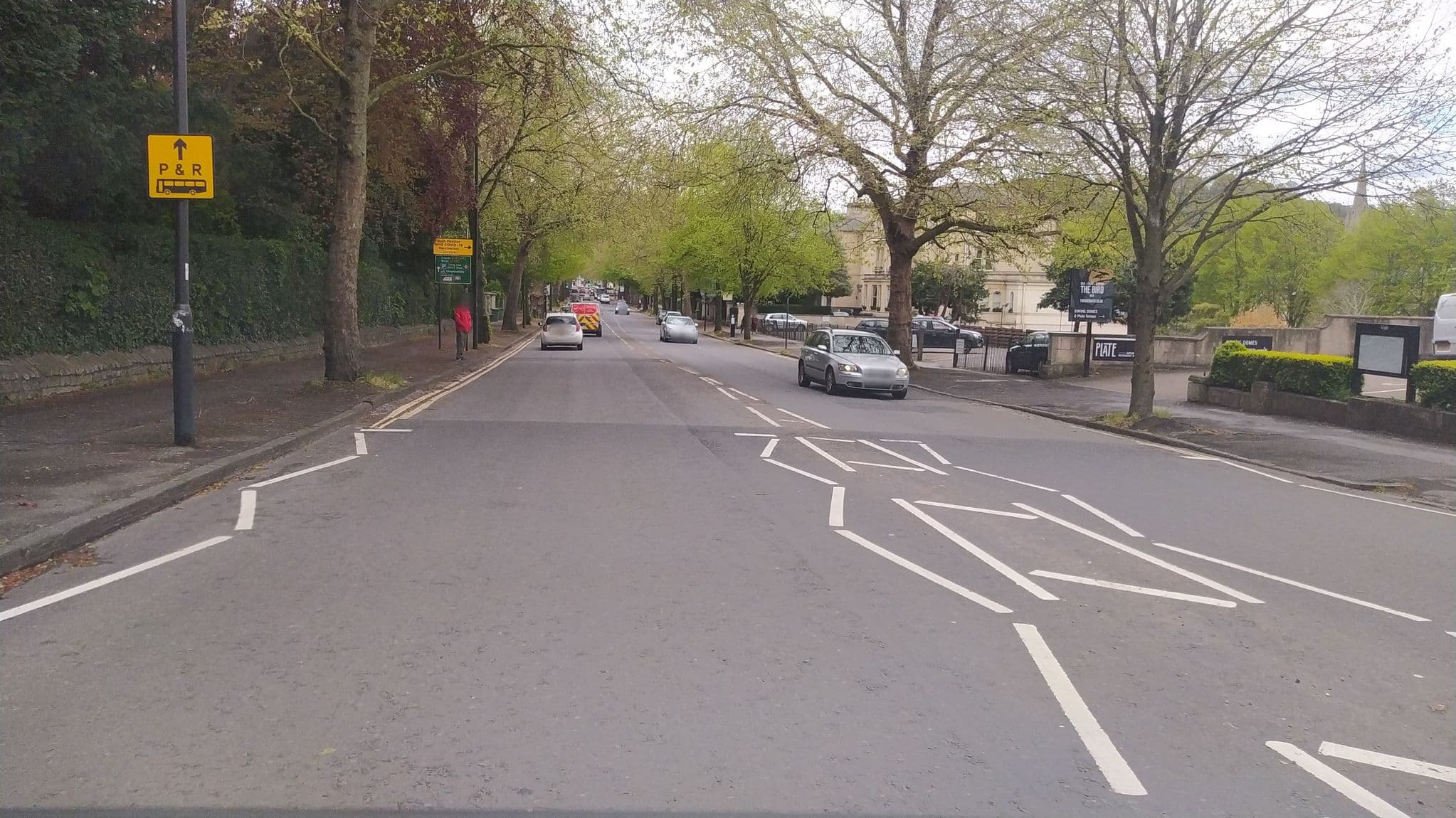 Street view near The Bird Hotel, Bath