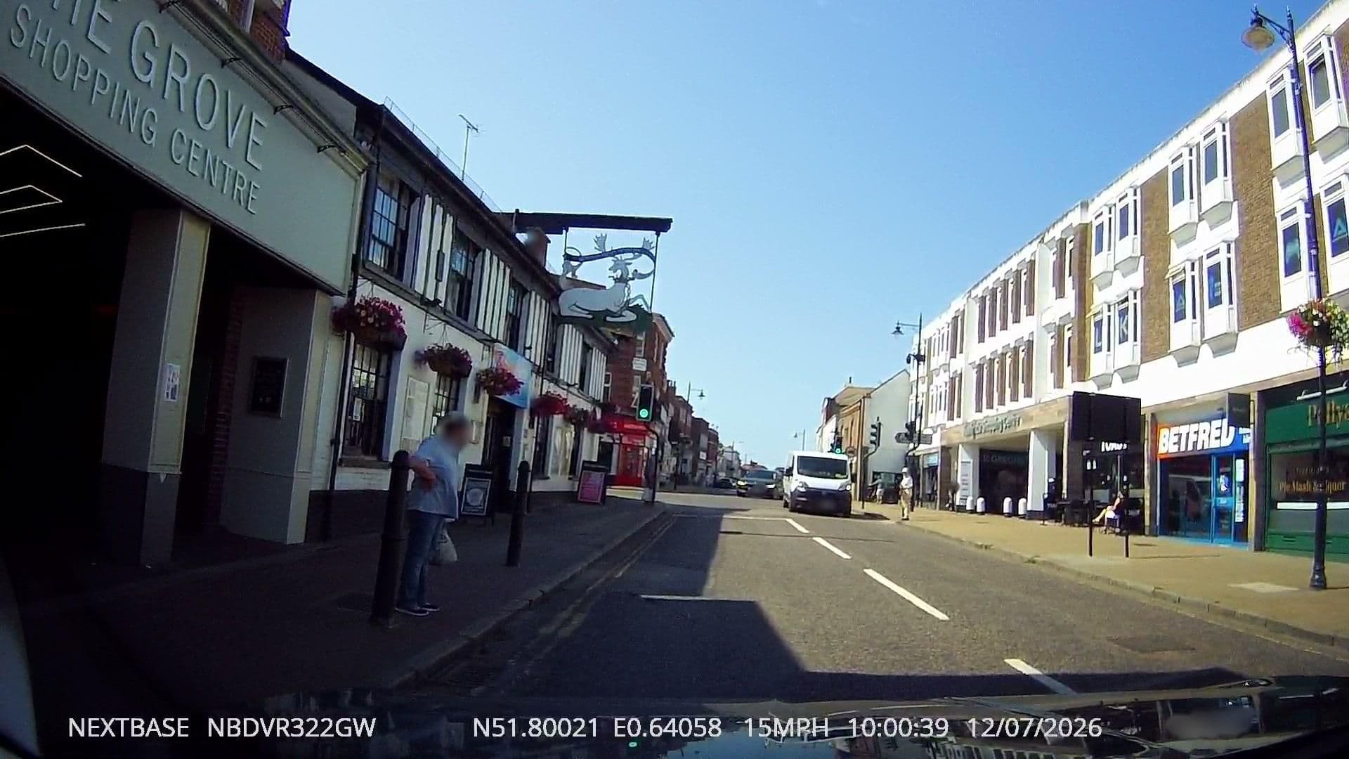 Street view near White Hart Hotel, Witham — © tallguy (CC BY-SA · Mapillary)