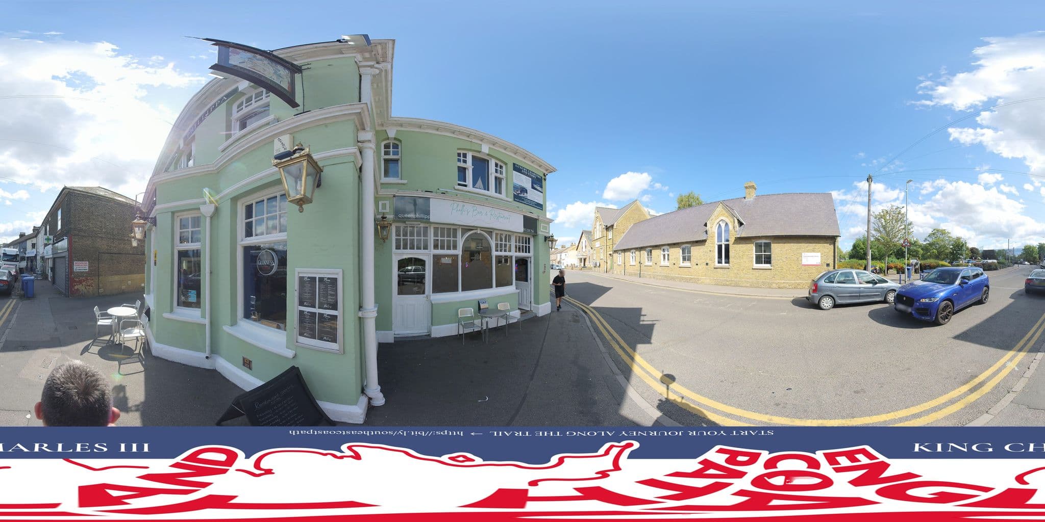 Street view near The Queen Philippa Bed And Breakfast, Queenborough — © EnglandCoastPath (CC BY-SA · Mapillary)