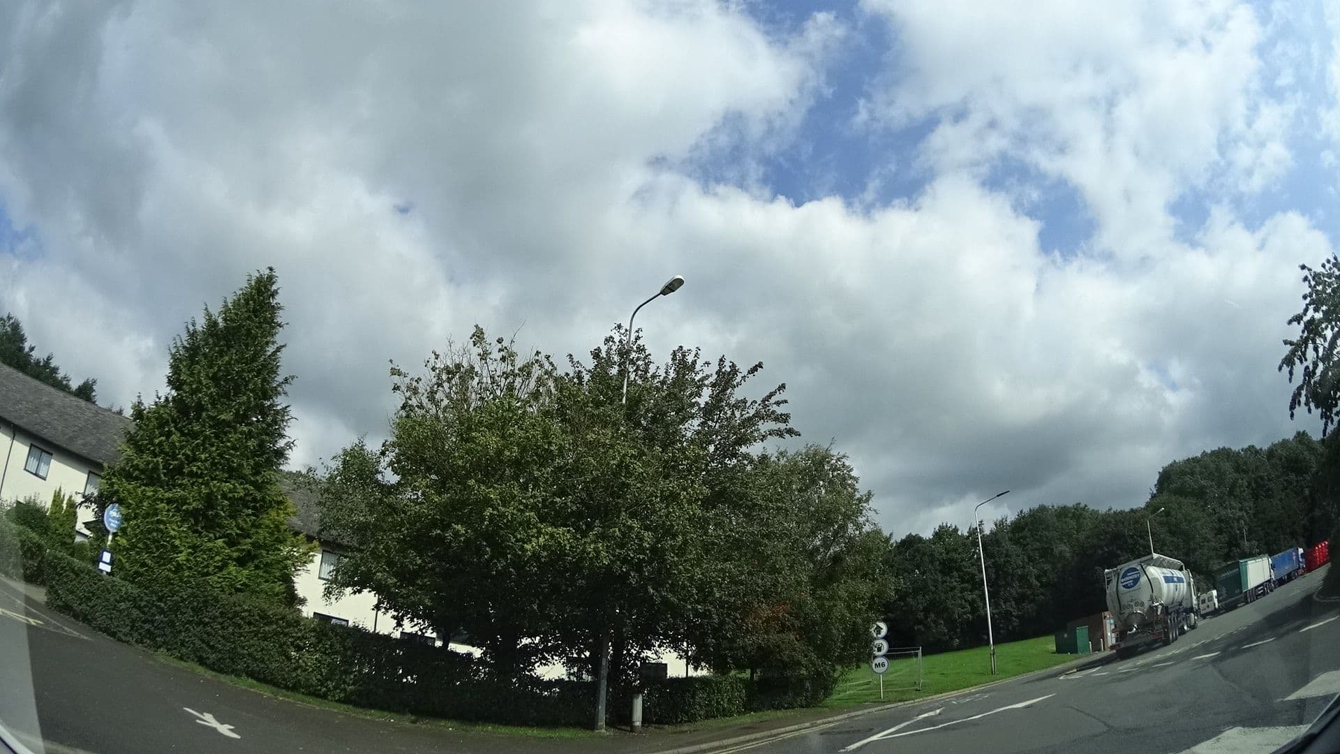 Street view near Travelodge, Warton — © panieravide (CC BY-SA · Mapillary)