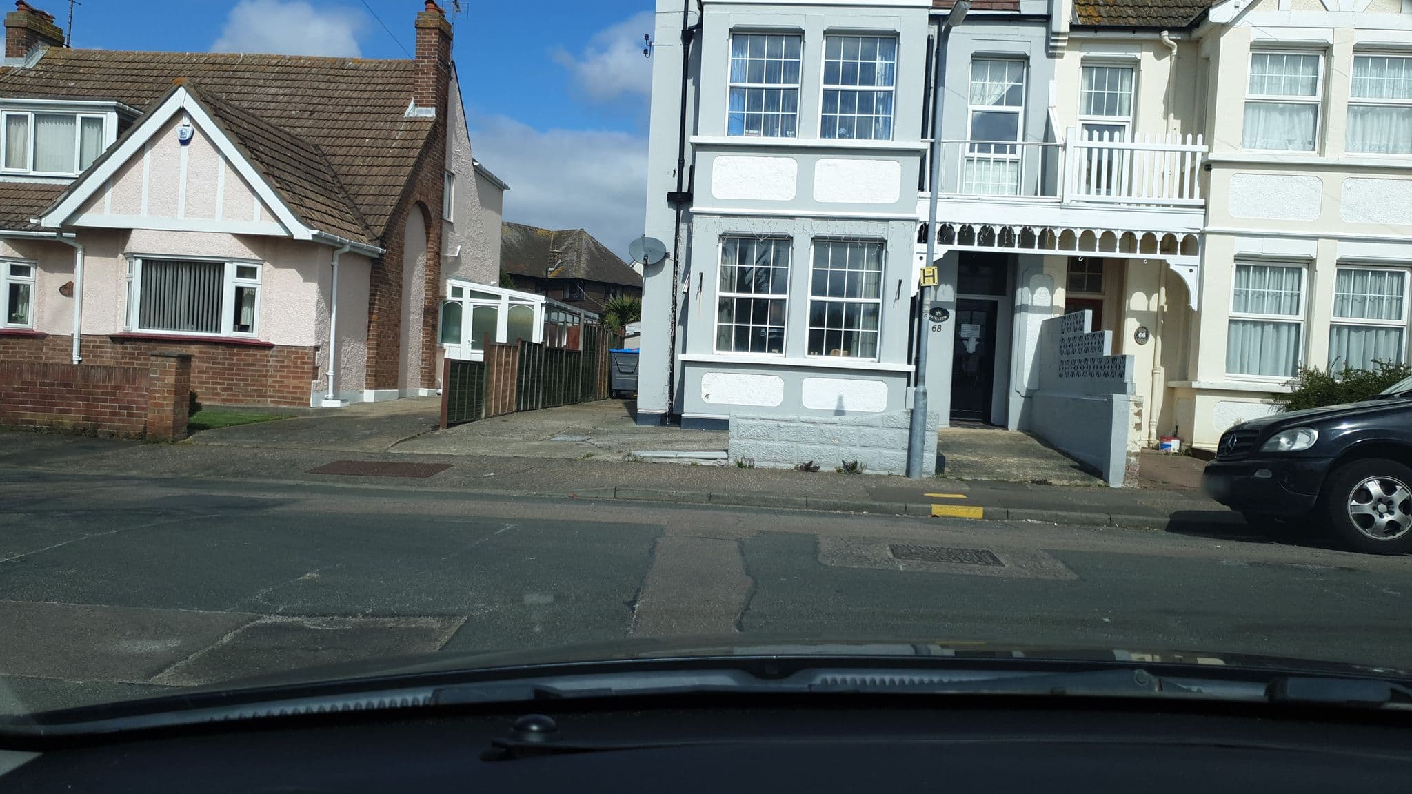 Street view near Beam Guest House, Clacton-on-Sea — © edloach (CC BY-SA · Mapillary)