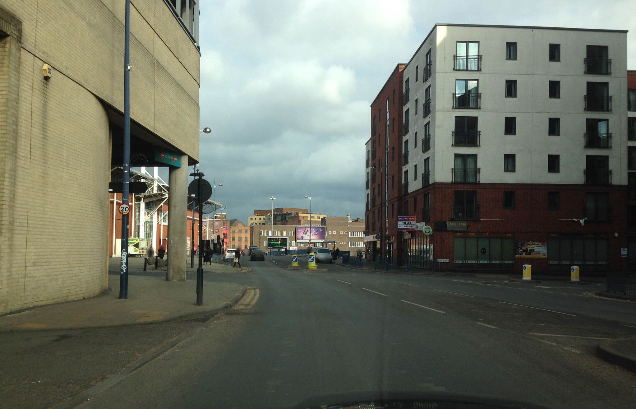 Street view near Travelodge, Birmingham