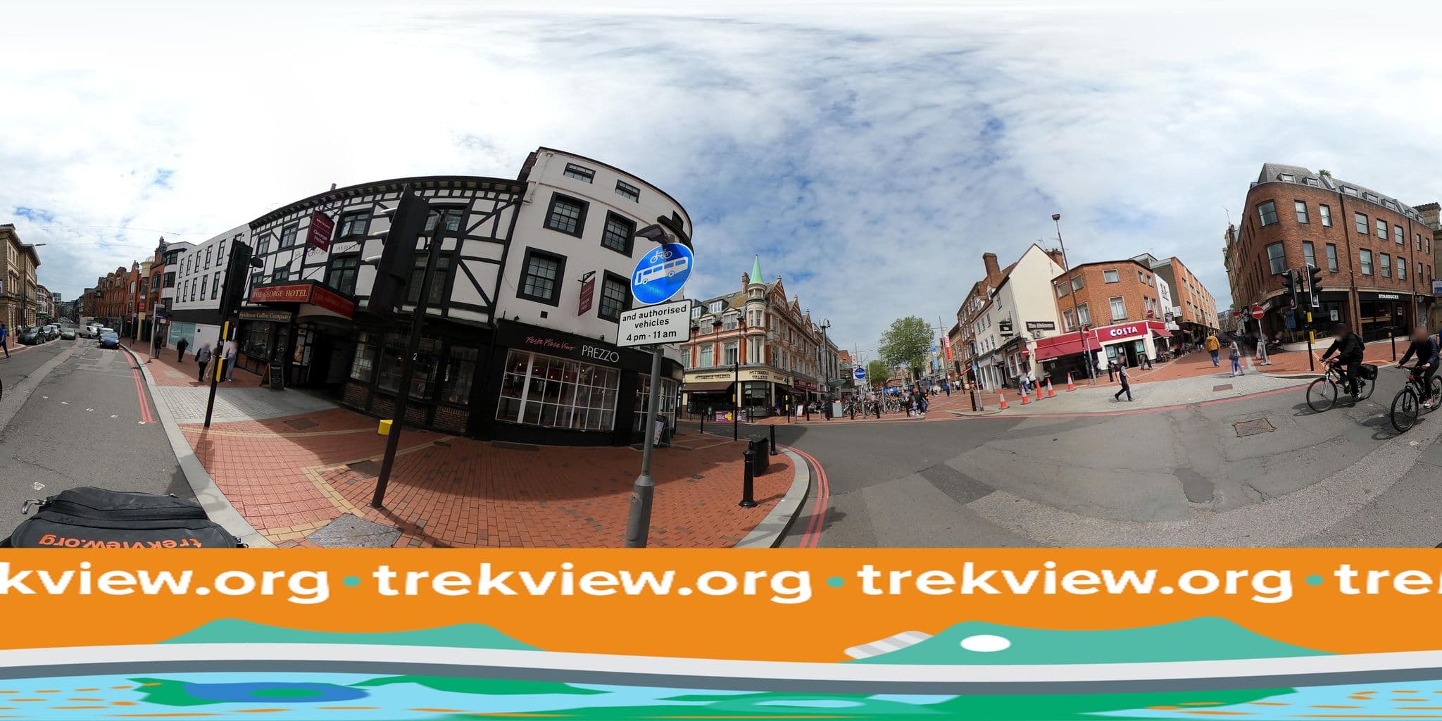 Street view near The George Hotel, Reading — © trekviewed (CC BY-SA · Mapillary)
