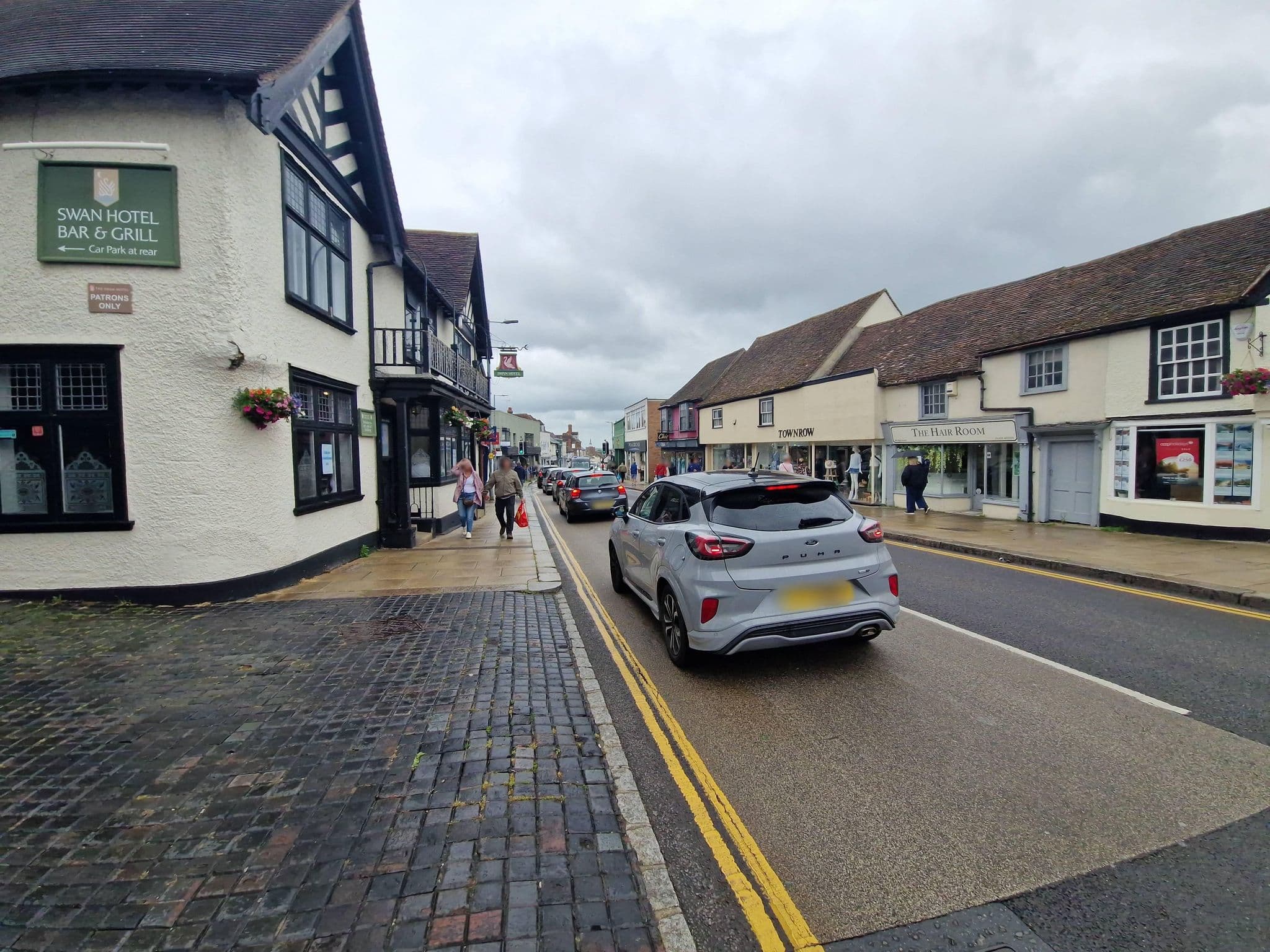 Street view near The Swan Hotel, Maldon — © edloach (CC BY-SA · Mapillary)