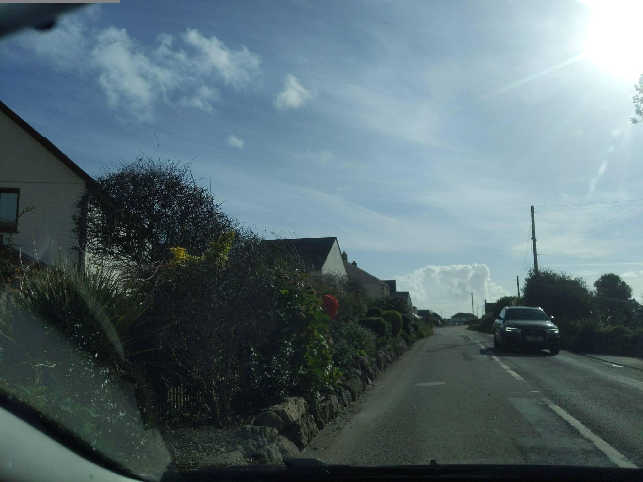 Street view near Heathersfield, Mullion — © WaggyDog (CC BY-SA · Mapillary)
