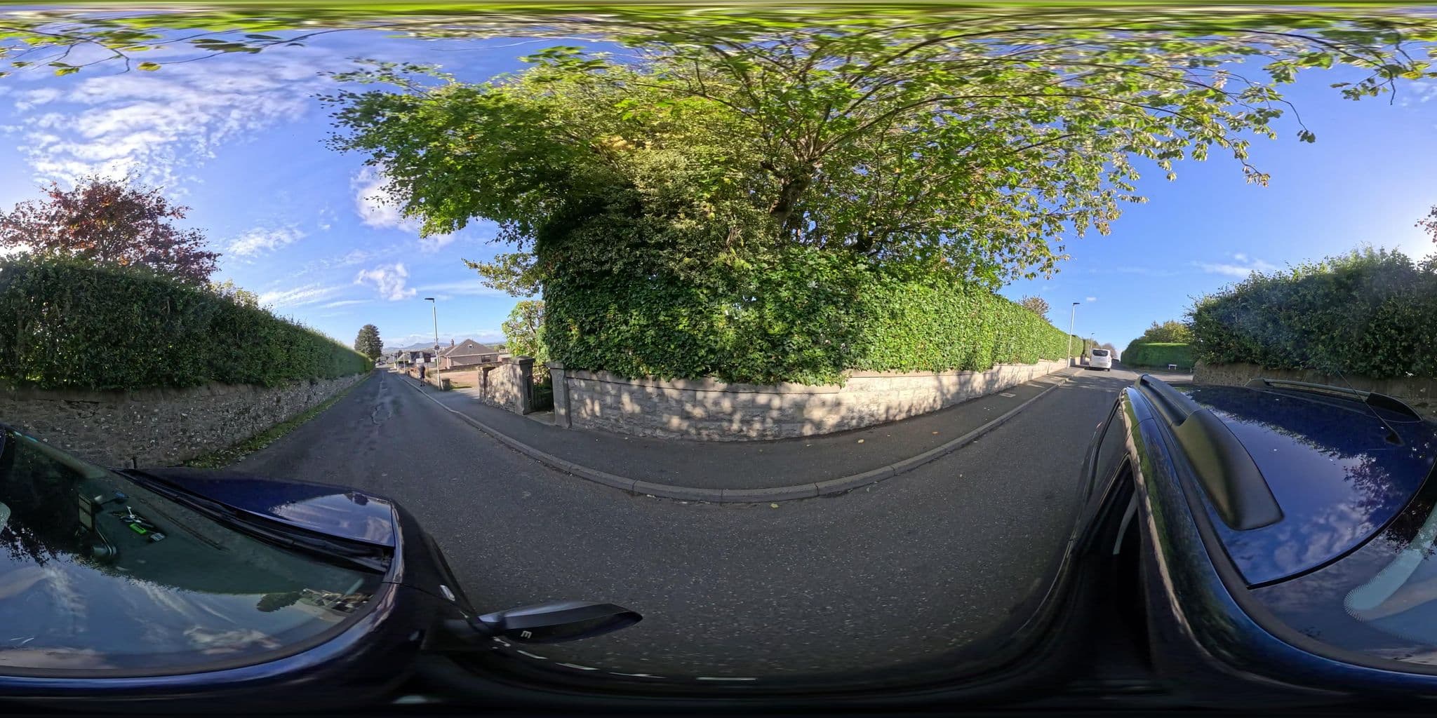 Street view near The Redgarth, Oldmeldrum — © coetserw (CC BY-SA · Mapillary)