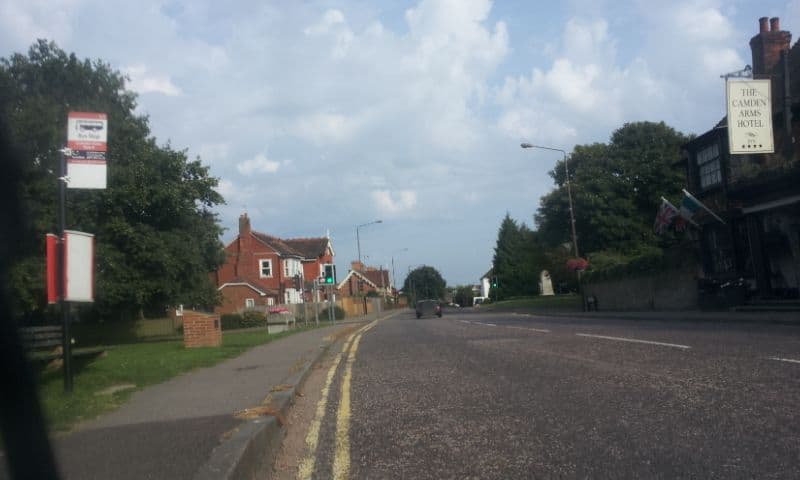Street view near The Camden Arms Hotel, Pembury — © paulbiv (CC BY-SA · Mapillary)