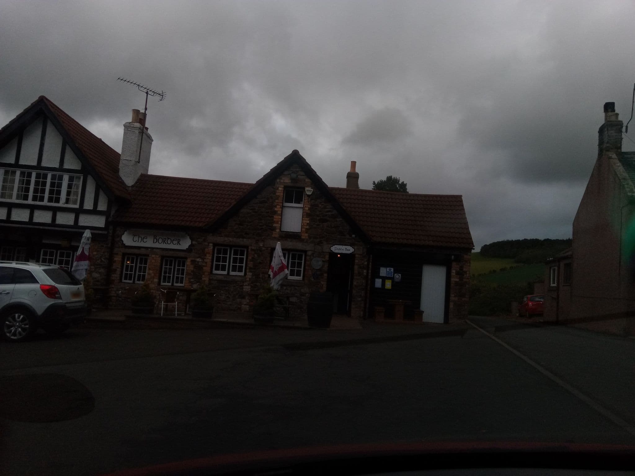 Street view near The Border Hotel, Maxwellheugh — © victuallers (CC BY-SA · Mapillary)