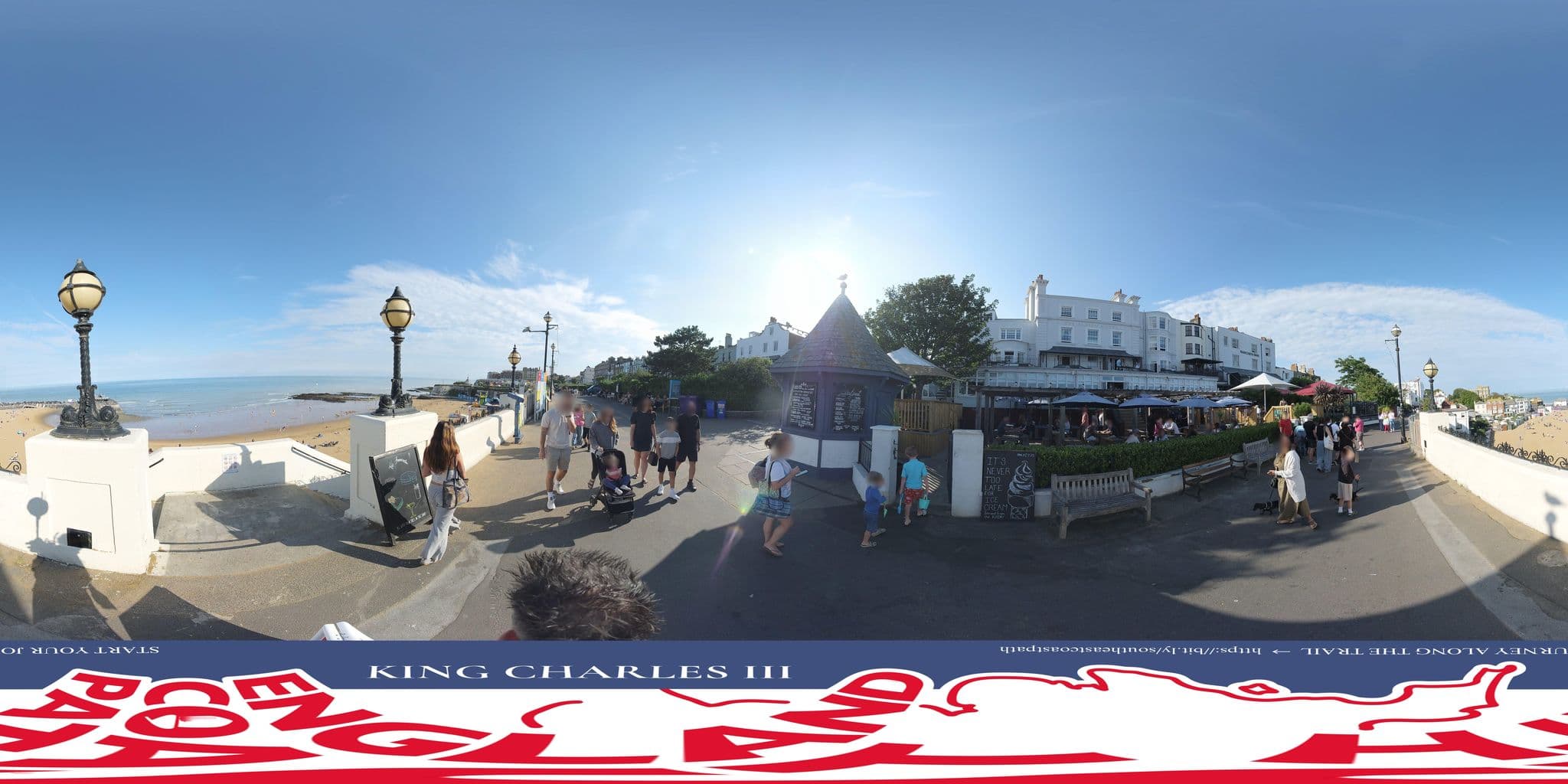 Street view near Royal Albion Hotel, Broadstairs — © EnglandCoastPath (CC BY-SA · Mapillary)