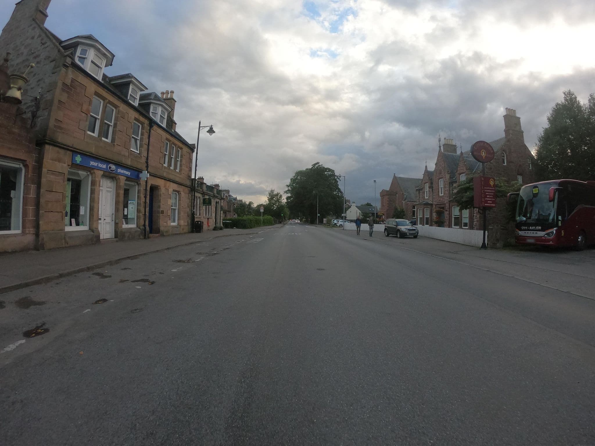 Street view near Lovat Arms Hotel, Beauly — © joostjakob (CC BY-SA · Mapillary)