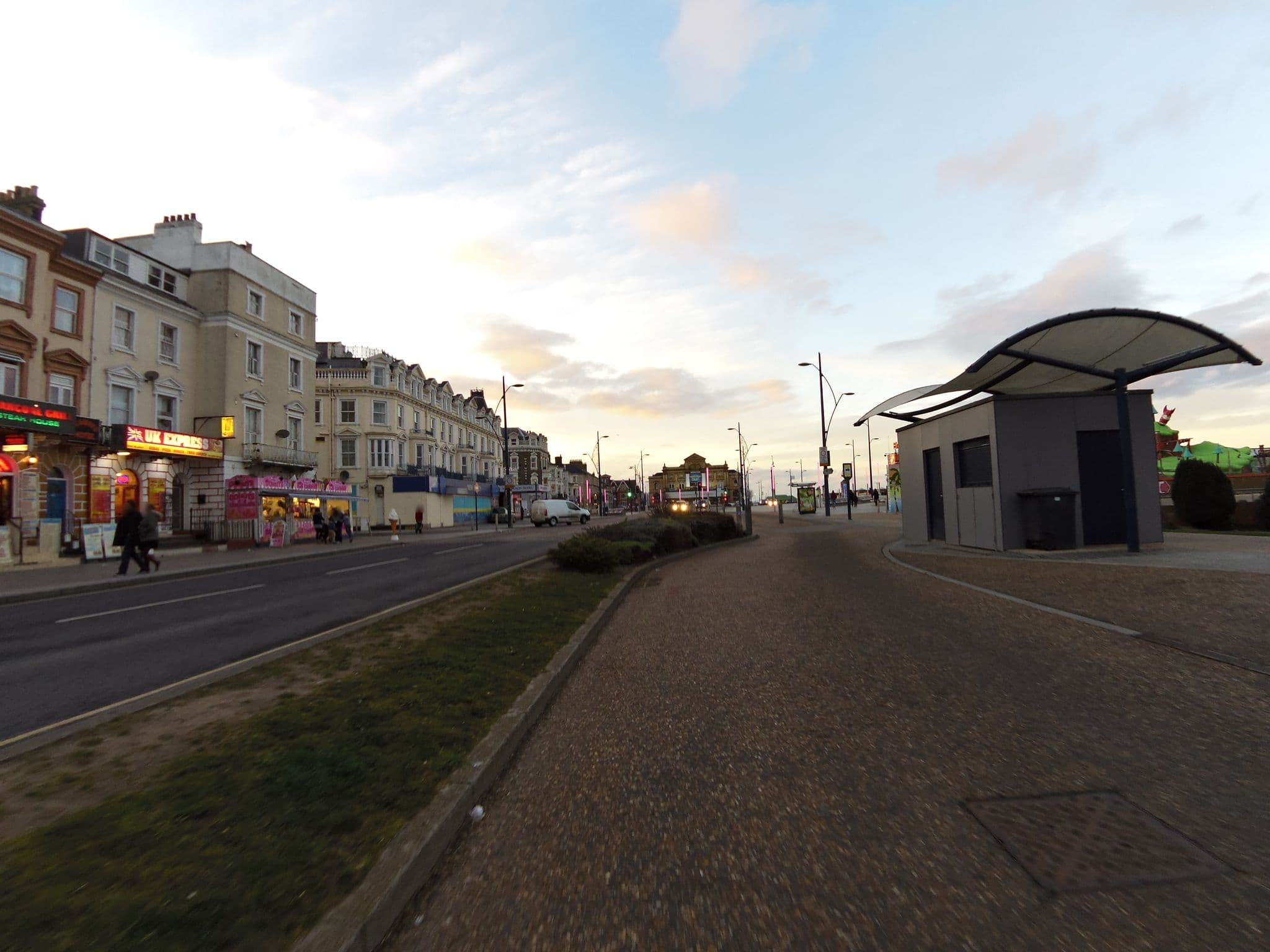 Street view near Seaways Hotel, Great Yarmouth