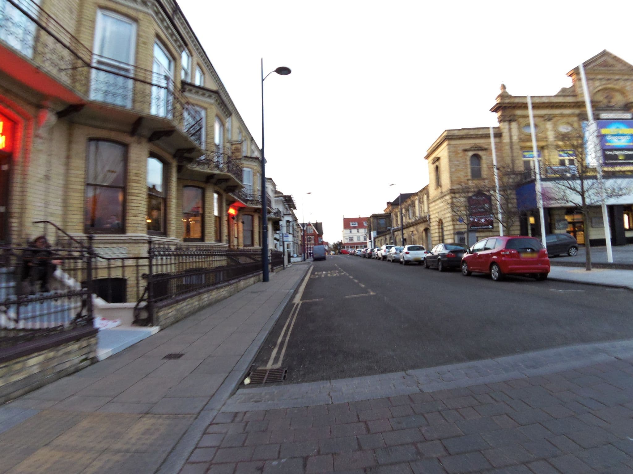 Street view near The Prom Hotel, Great Yarmouth