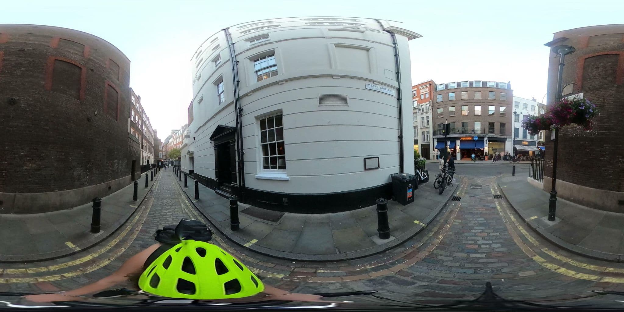 Street view near Dean Street Townhouse, Soho — © cernbyln (CC BY-SA · Mapillary)