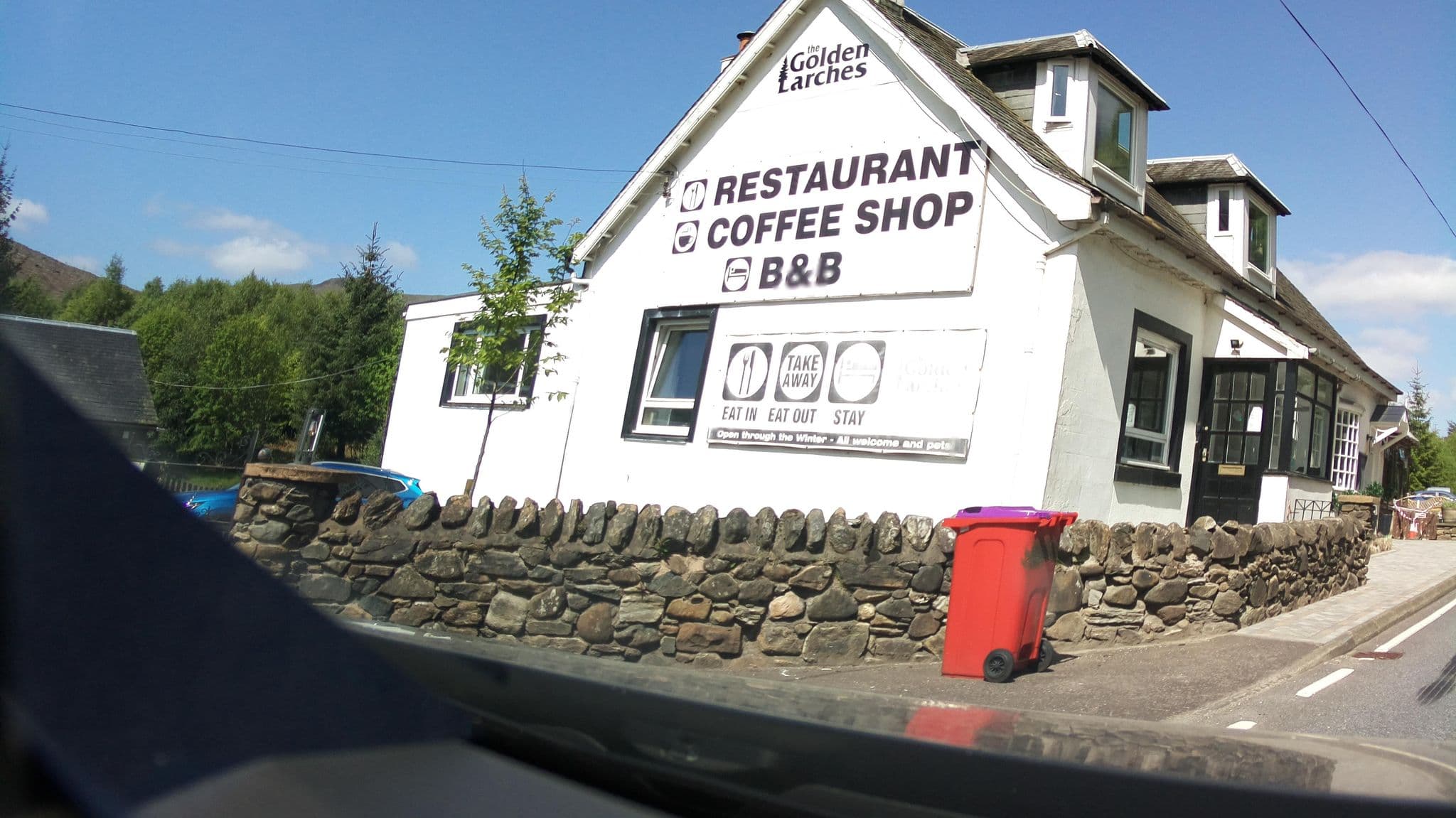 Street view near The Golden Larches, Callander — © southglos (CC BY-SA · Mapillary)