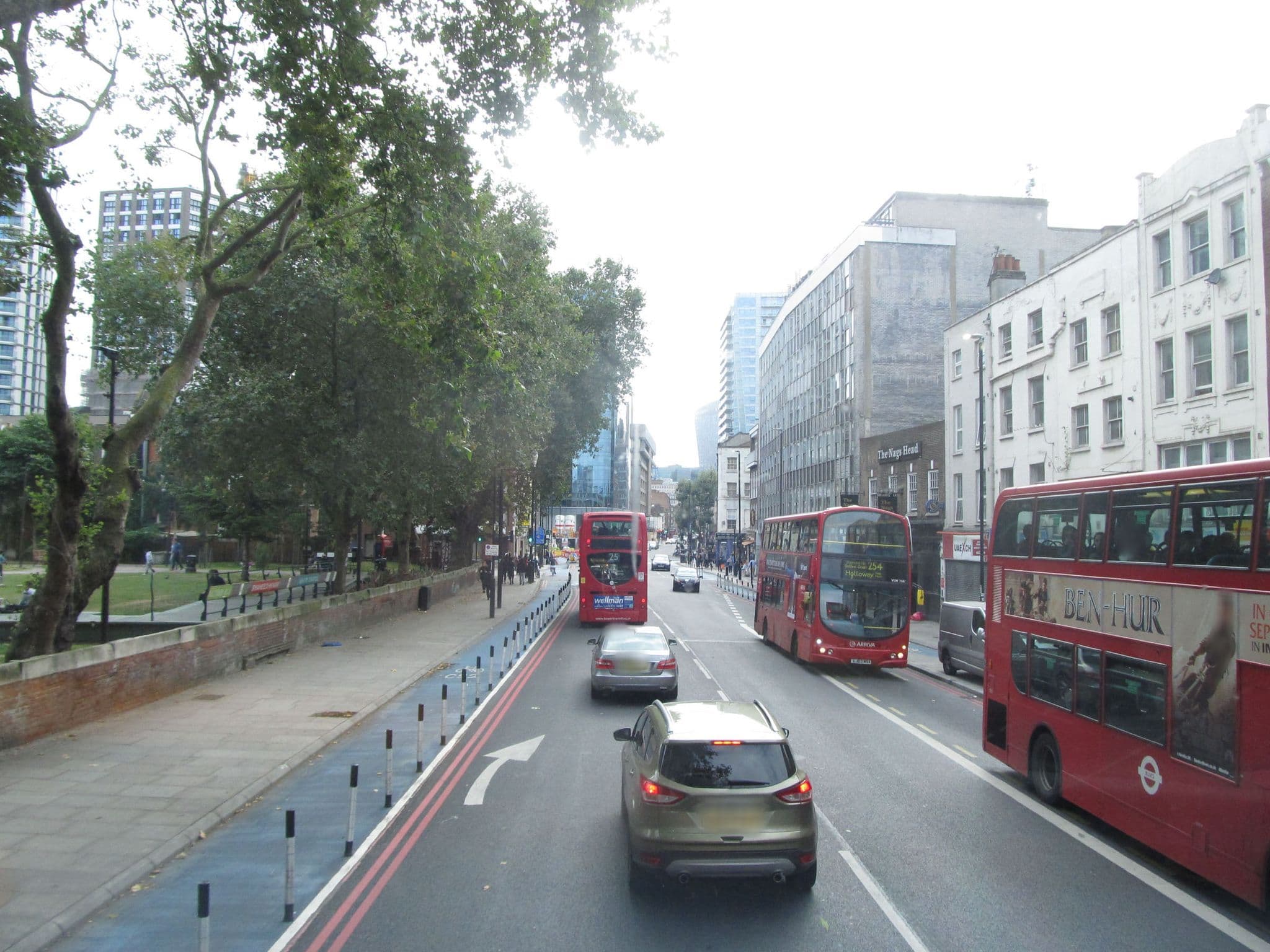 Street view near Hyatt Place London City East, Whitechapel — © sk53bis (CC BY-SA · Mapillary)