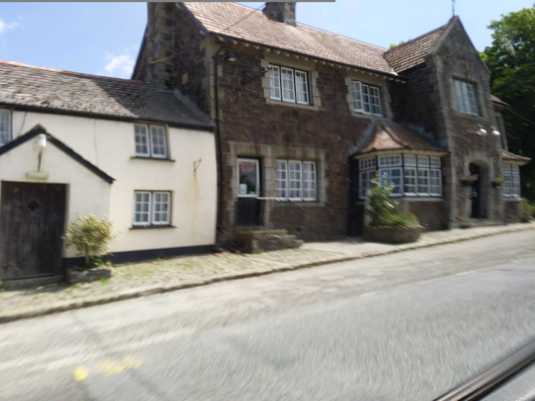 Street view near Fox & Hounds Hotel, Okehampton — © WaggyDog (CC BY-SA · Mapillary)