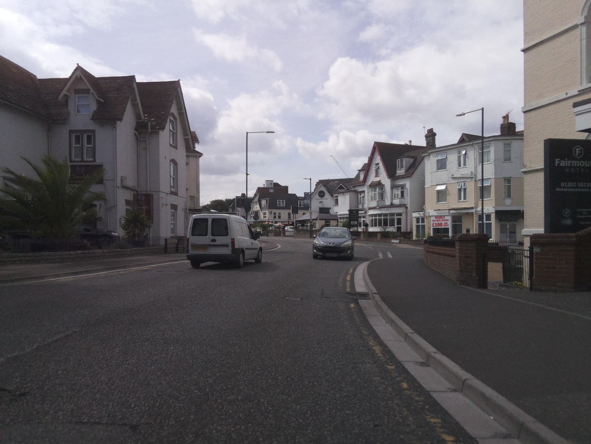 Street view near Hotel Fairmount, Bournemouth