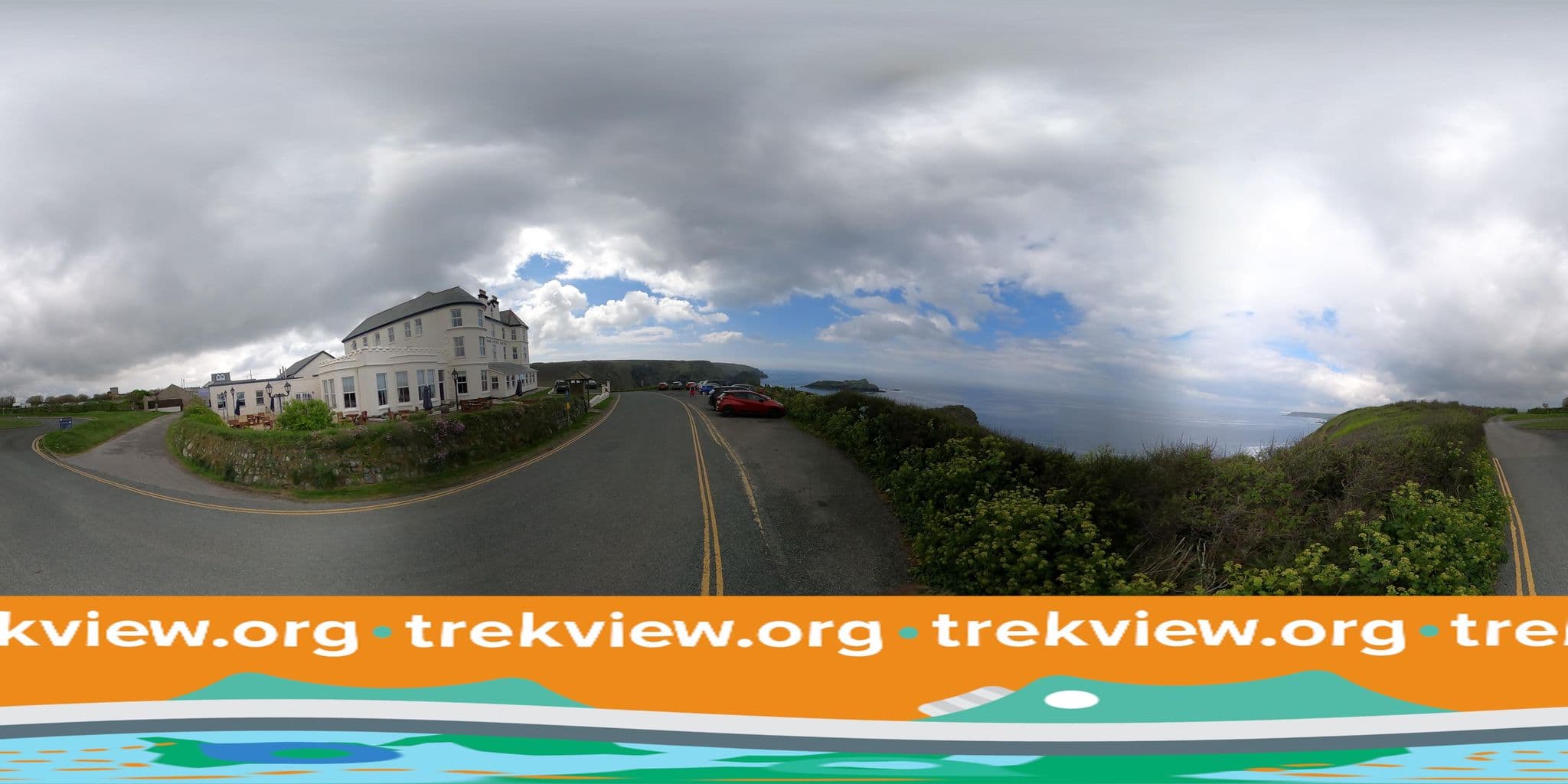 Street view near Mullion Cove Hotel, Mullion — © trekviewed (CC BY-SA · Mapillary)