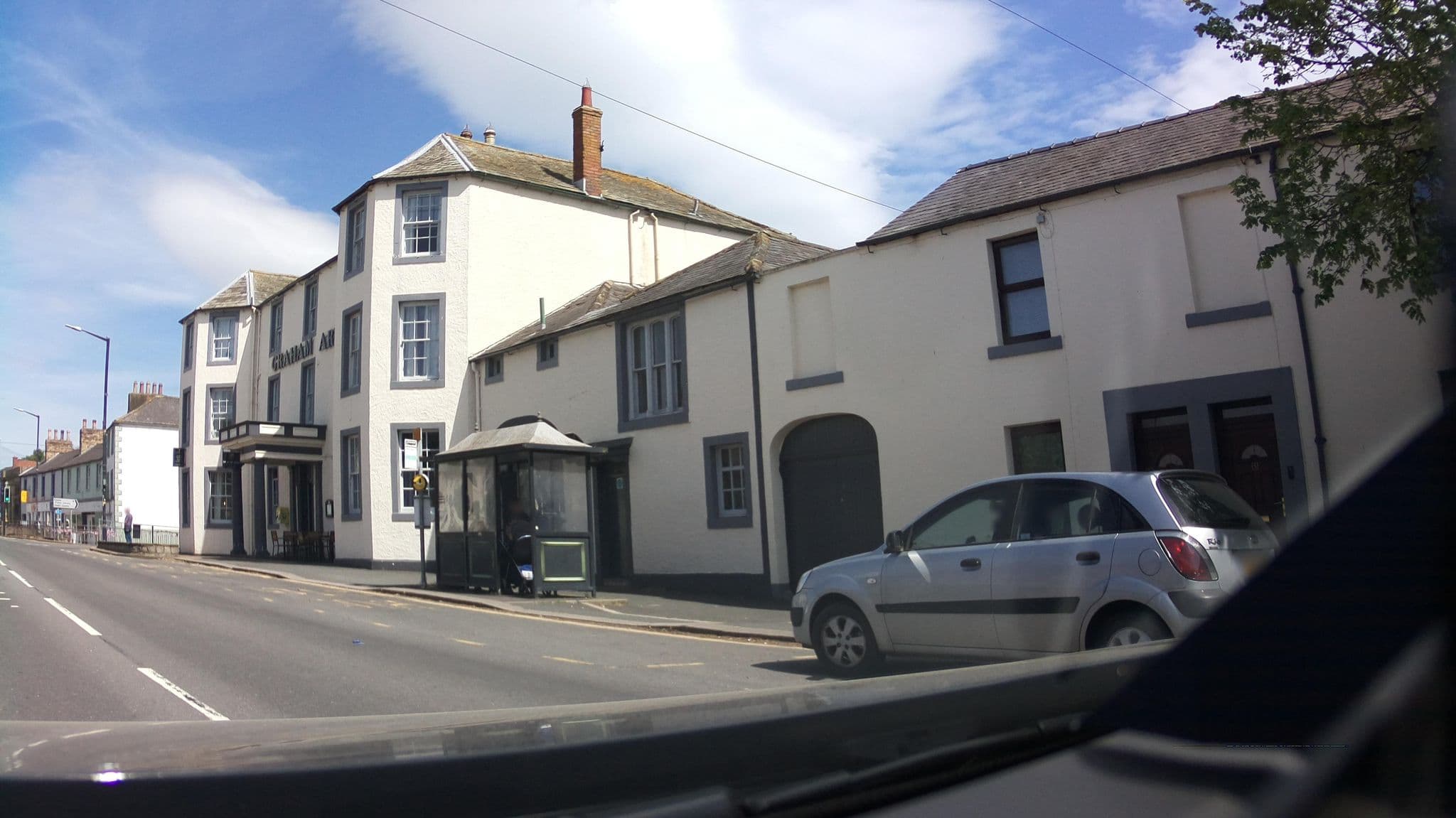 Street view near Graham Arms Hotel, Longtown — © southglos (CC BY-SA · Mapillary)