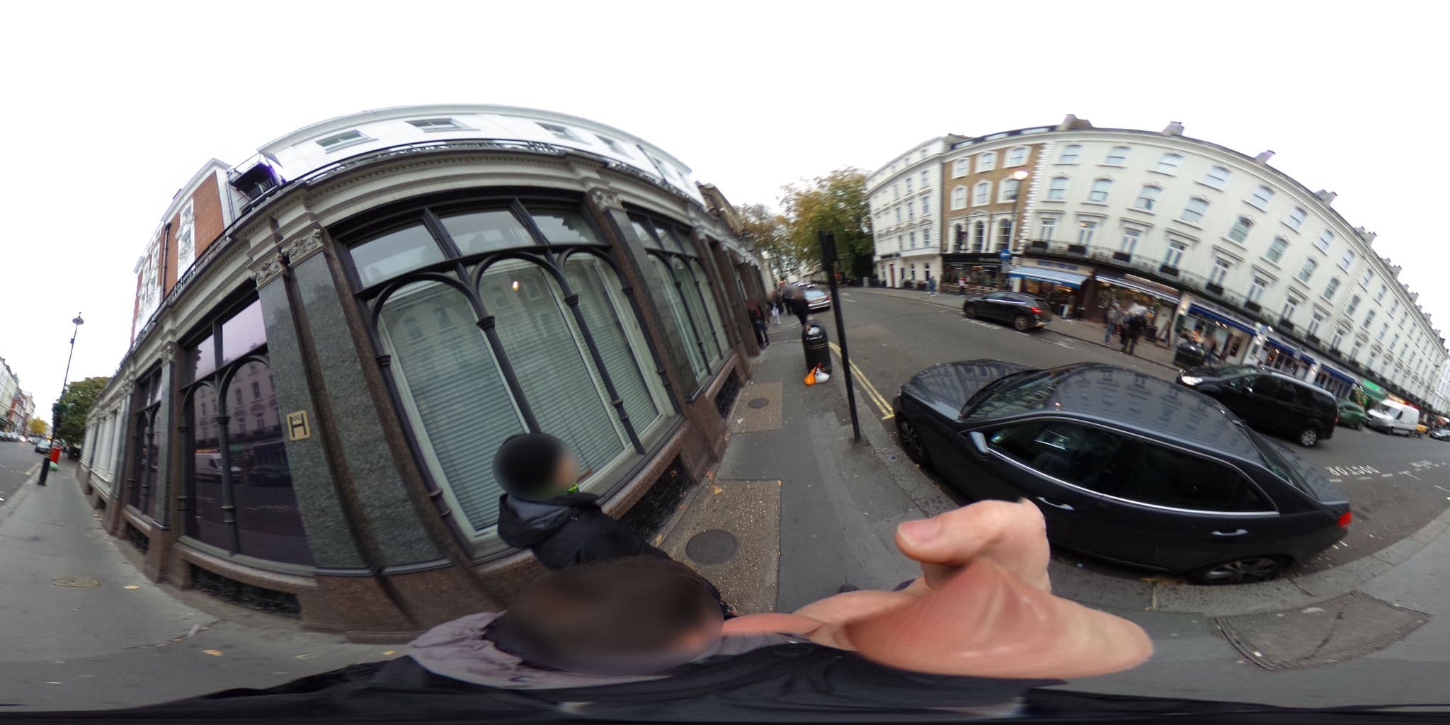 Street view near Falcon Hotel, Hyde Park