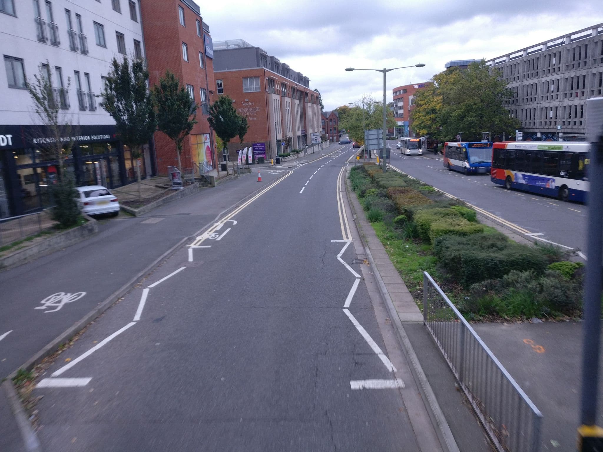 Street view near Travelodge, Camberley — © jpennycook (CC BY-SA · Mapillary)