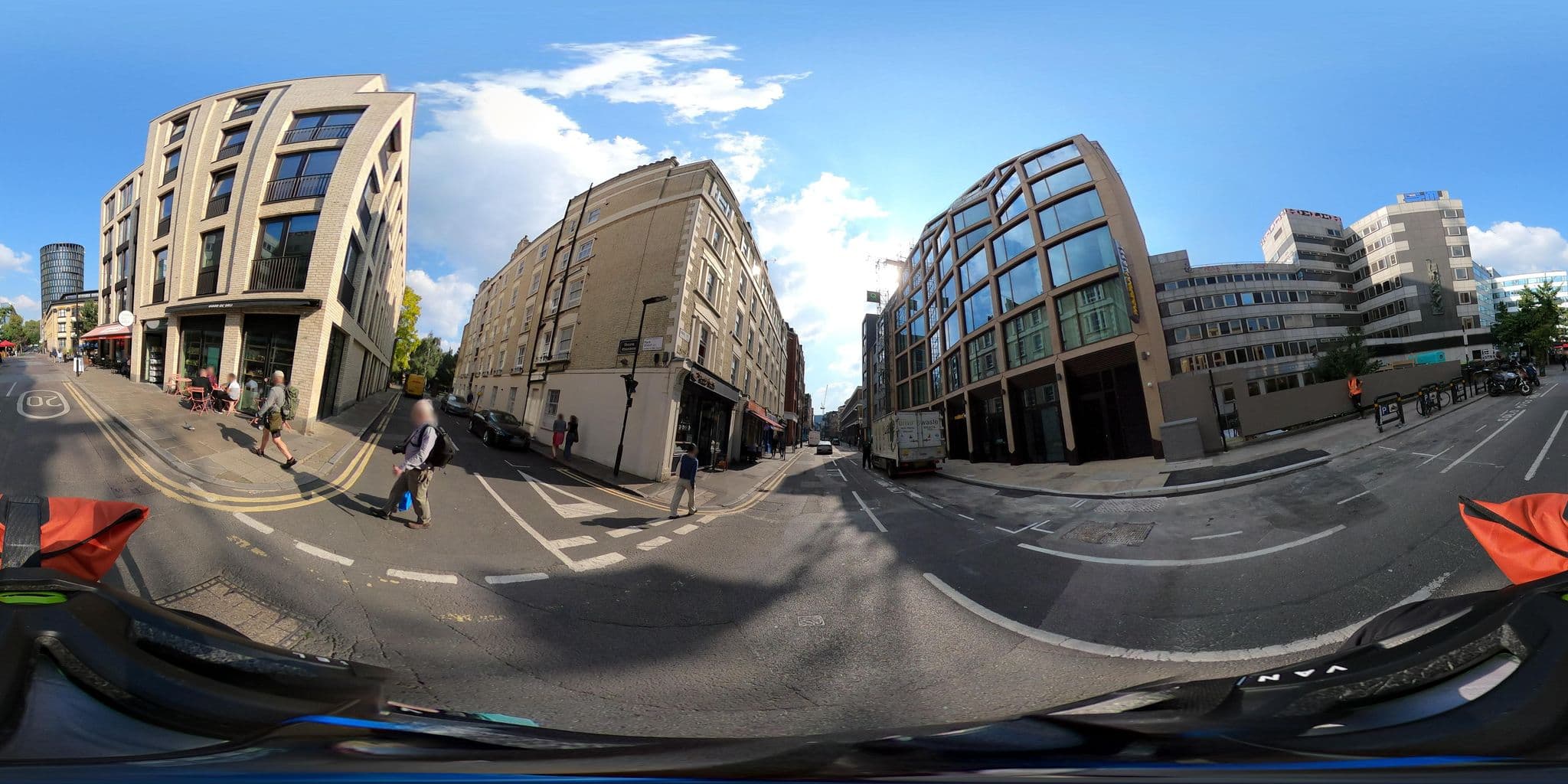 Street view near Maldron Hotel Shoreditch, Spitalfields — © Stefdegreef (CC BY-SA · Mapillary)
