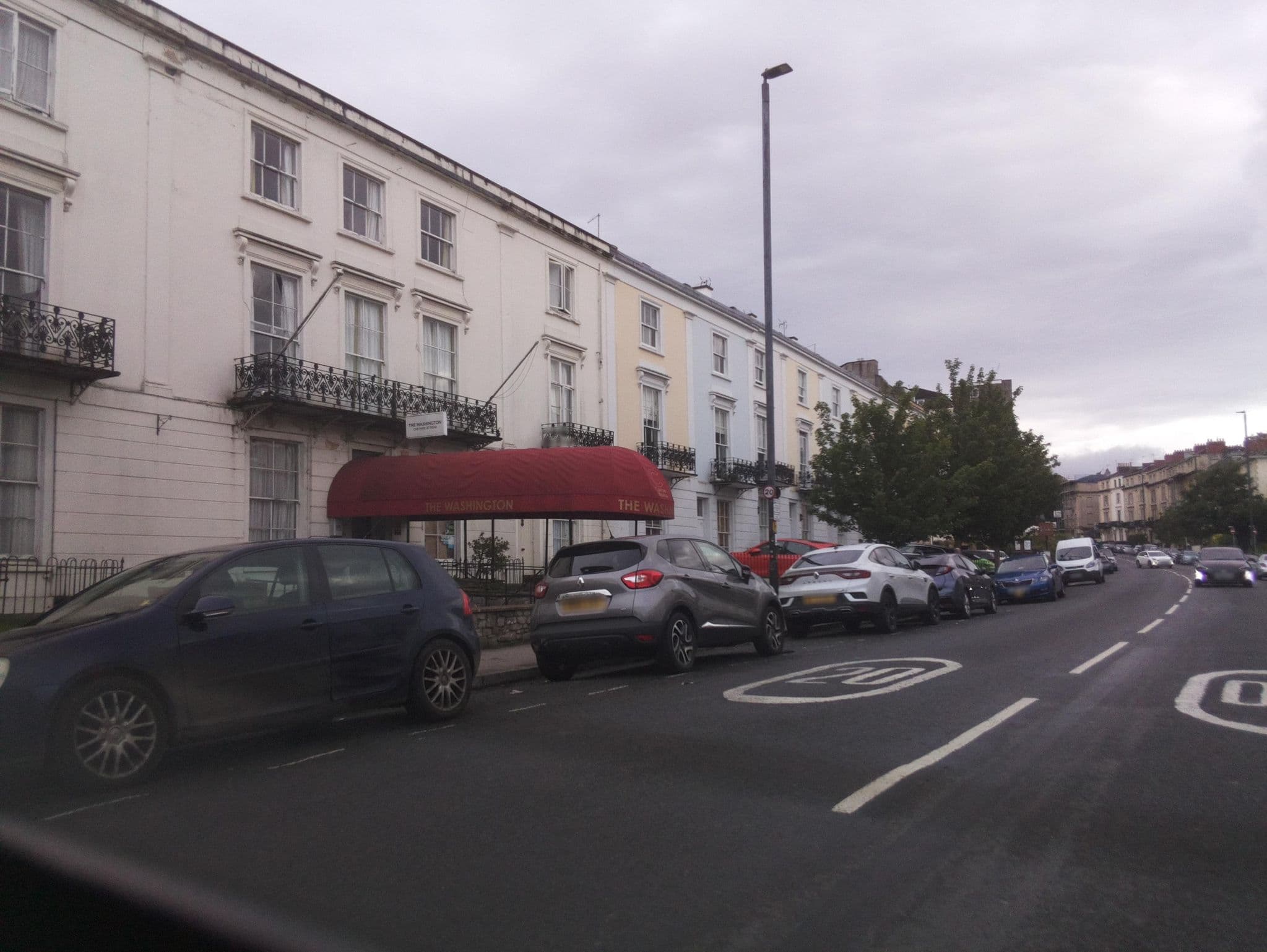 Street view near Washington Hotel, Bristol