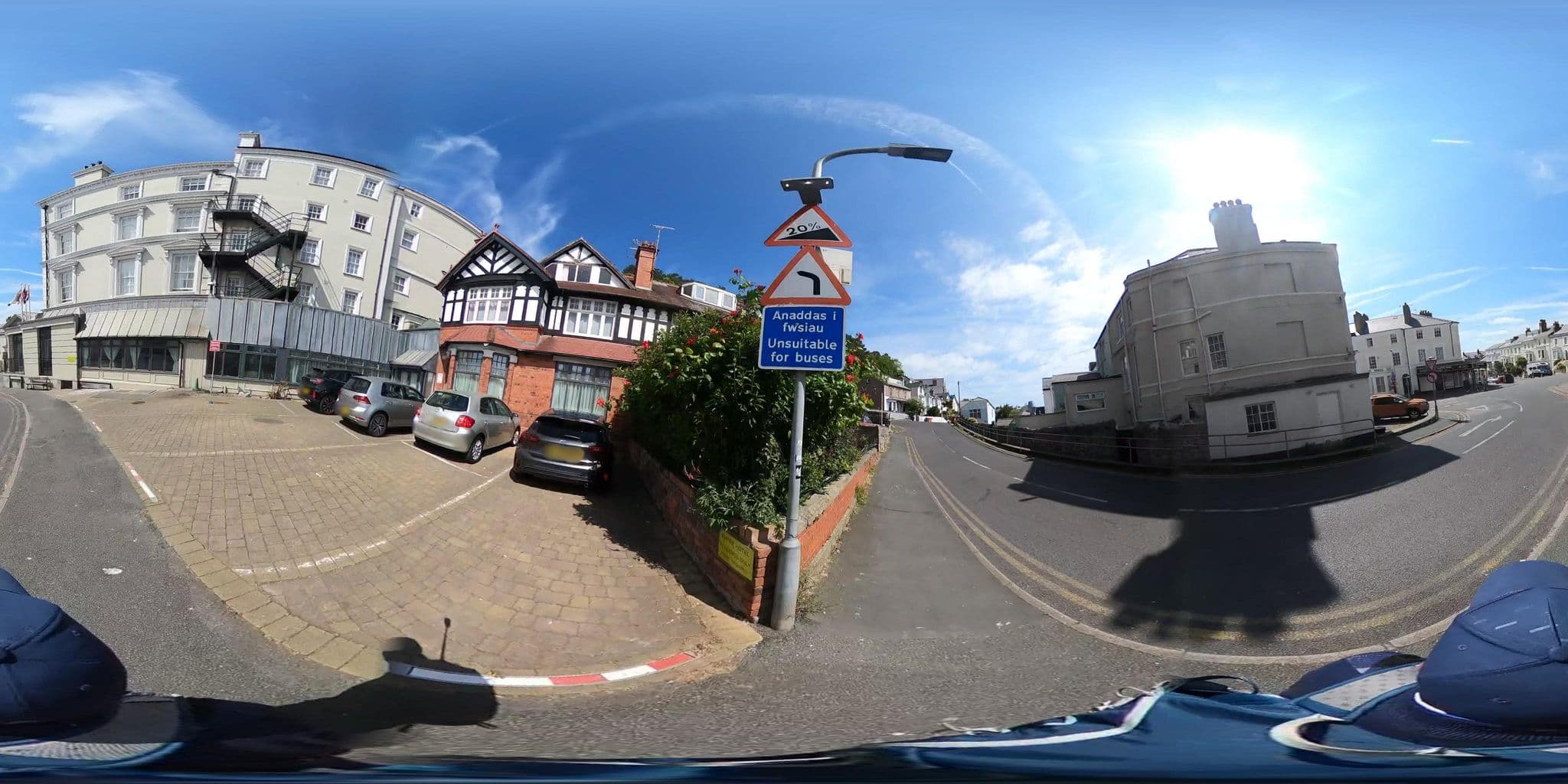 Street view near Burleigh House, Llandudno