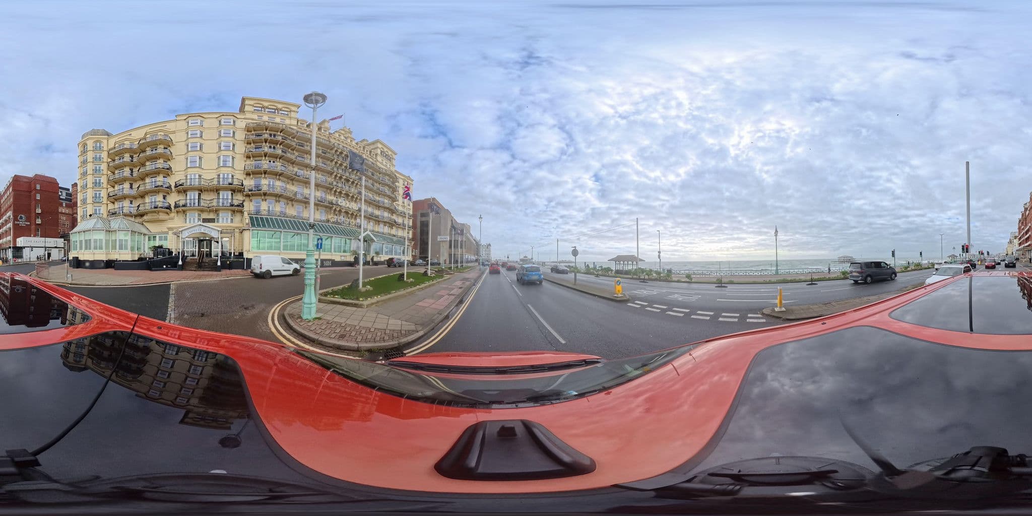 Street view near The Grand Hotel, Brighton