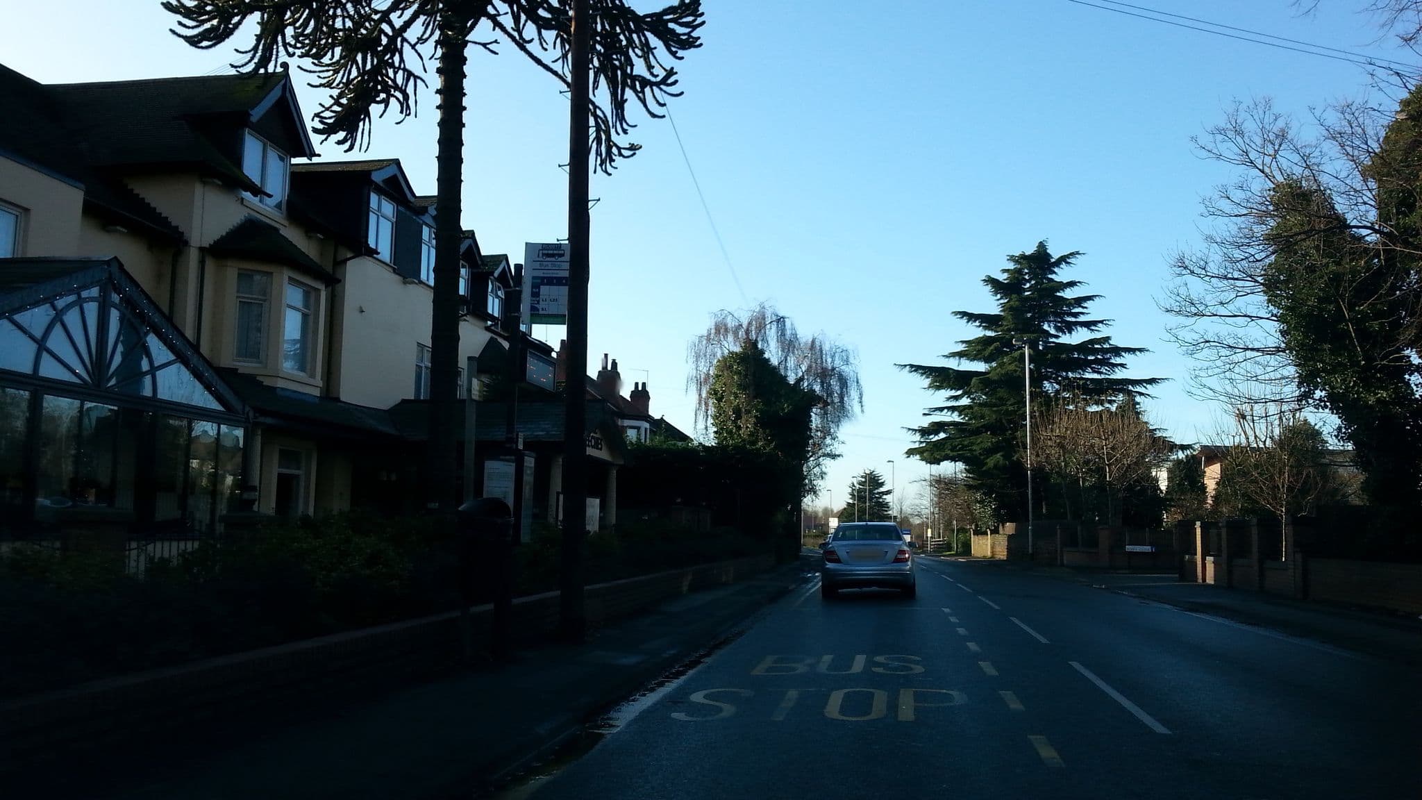 Street view near The Beeches Hotel, West Bridgford — © adam2 (CC BY-SA · Mapillary)