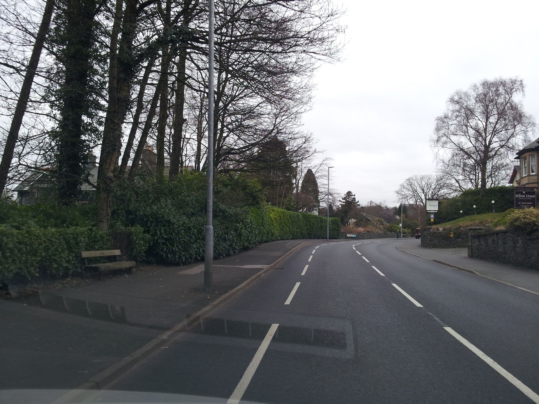 Street view near Hilton House, Windermere