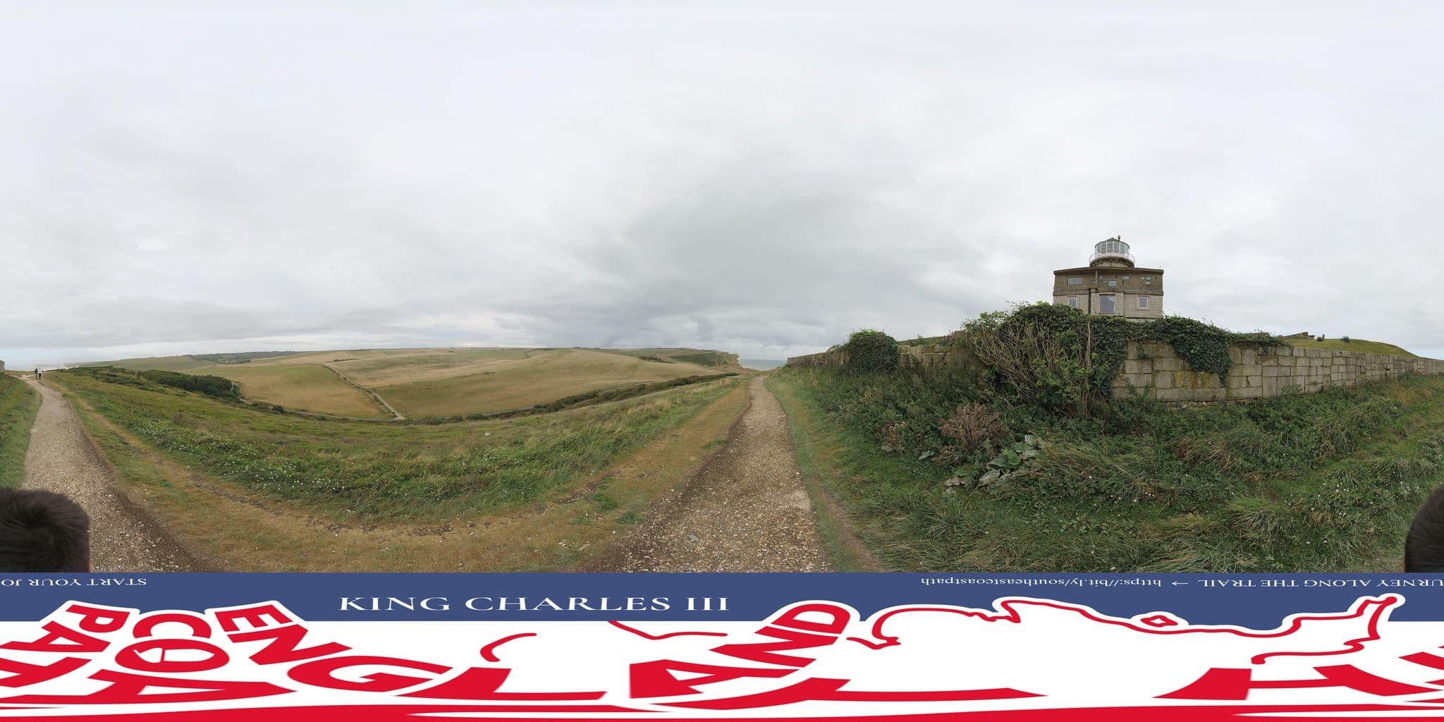 Street view near Belle Tout Lighthouse, Friston — © EnglandCoastPath (CC BY-SA · Mapillary)