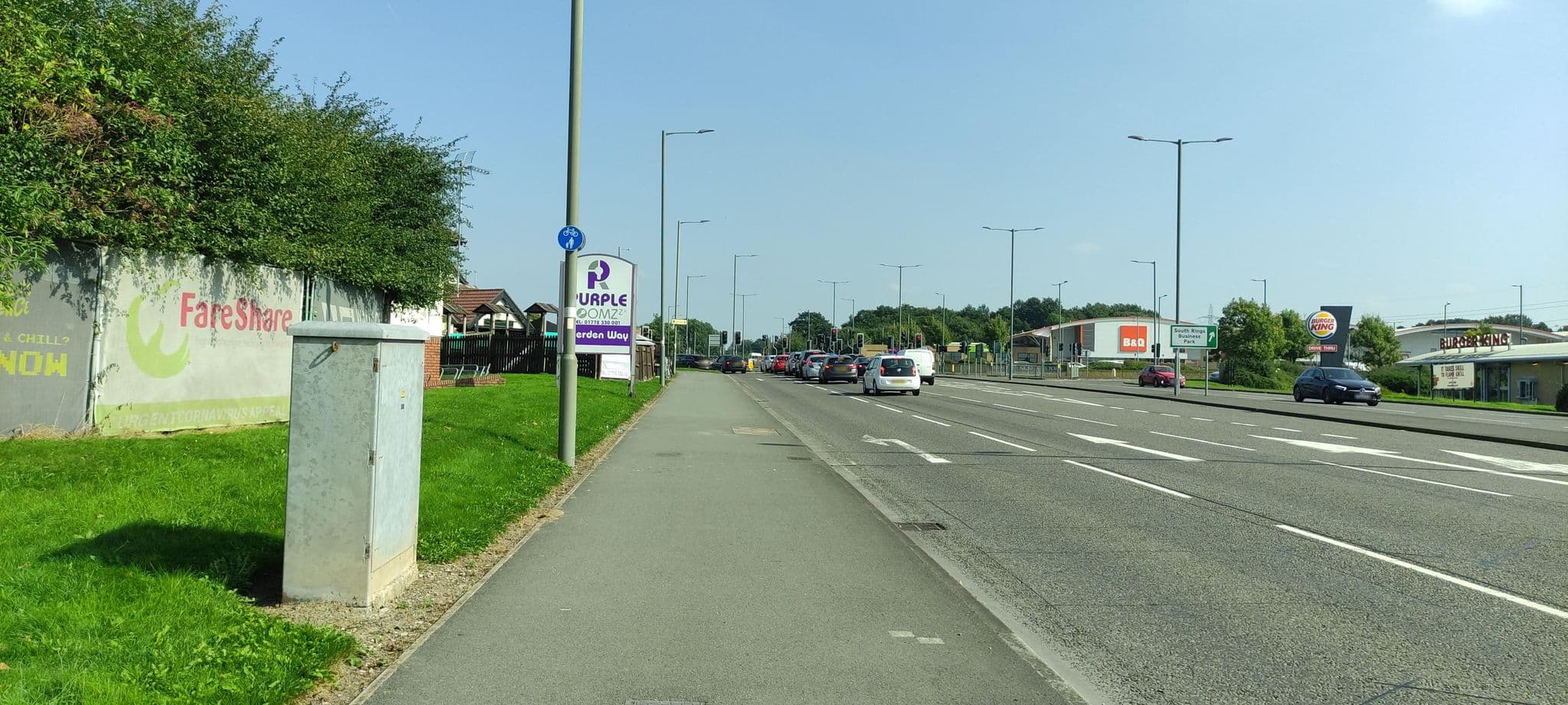 Street view near Purple Roomz, Clayton-le-Woods — © jethro10 (CC BY-SA · Mapillary)