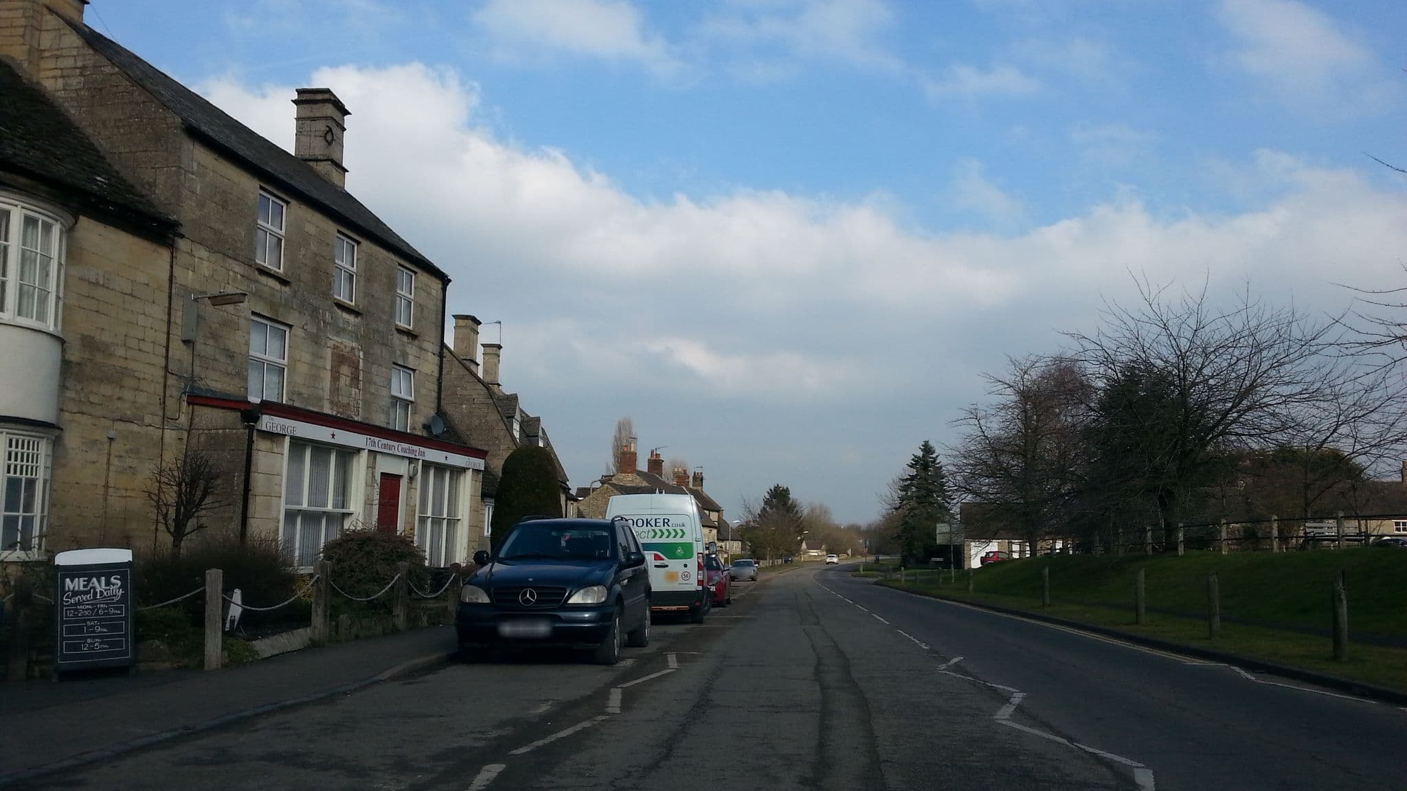 Street view near The George, Corby — © adam2 (CC BY-SA · Mapillary)