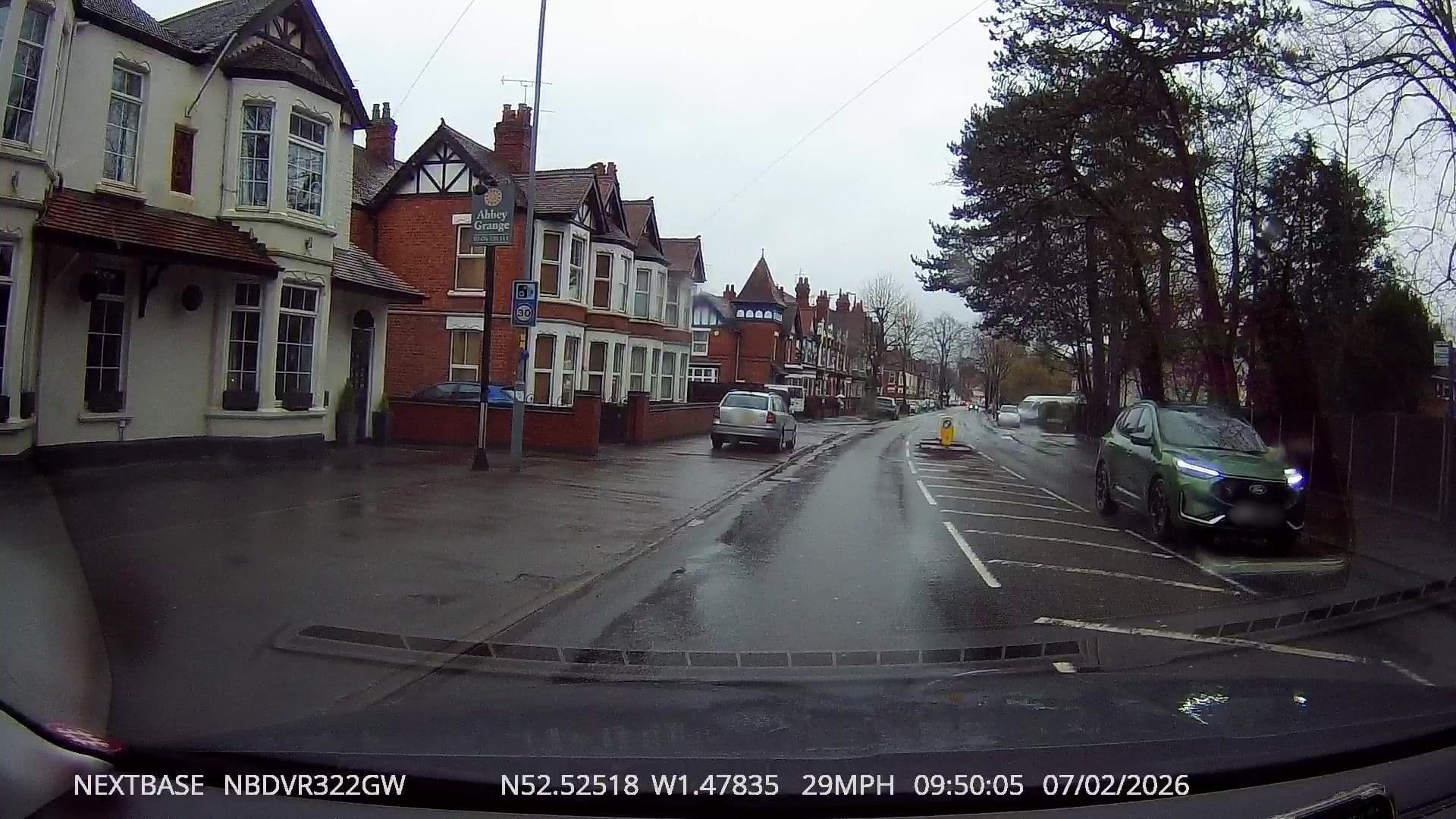 Street view near Abbey Grange Hotel, Nuneaton — © tallguy (CC BY-SA · Mapillary)