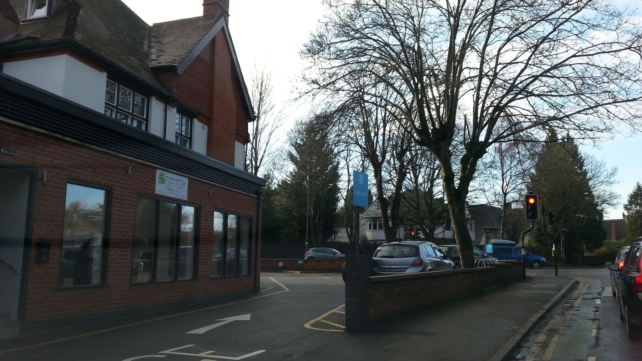Street view near Flexistay Aparthotel, Oadby — © adam2 (CC BY-SA · Mapillary)