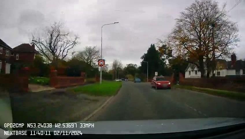 Street view near Hartford Hall Hotel, Northwich — © mapillarygelec (CC BY-SA · Mapillary)