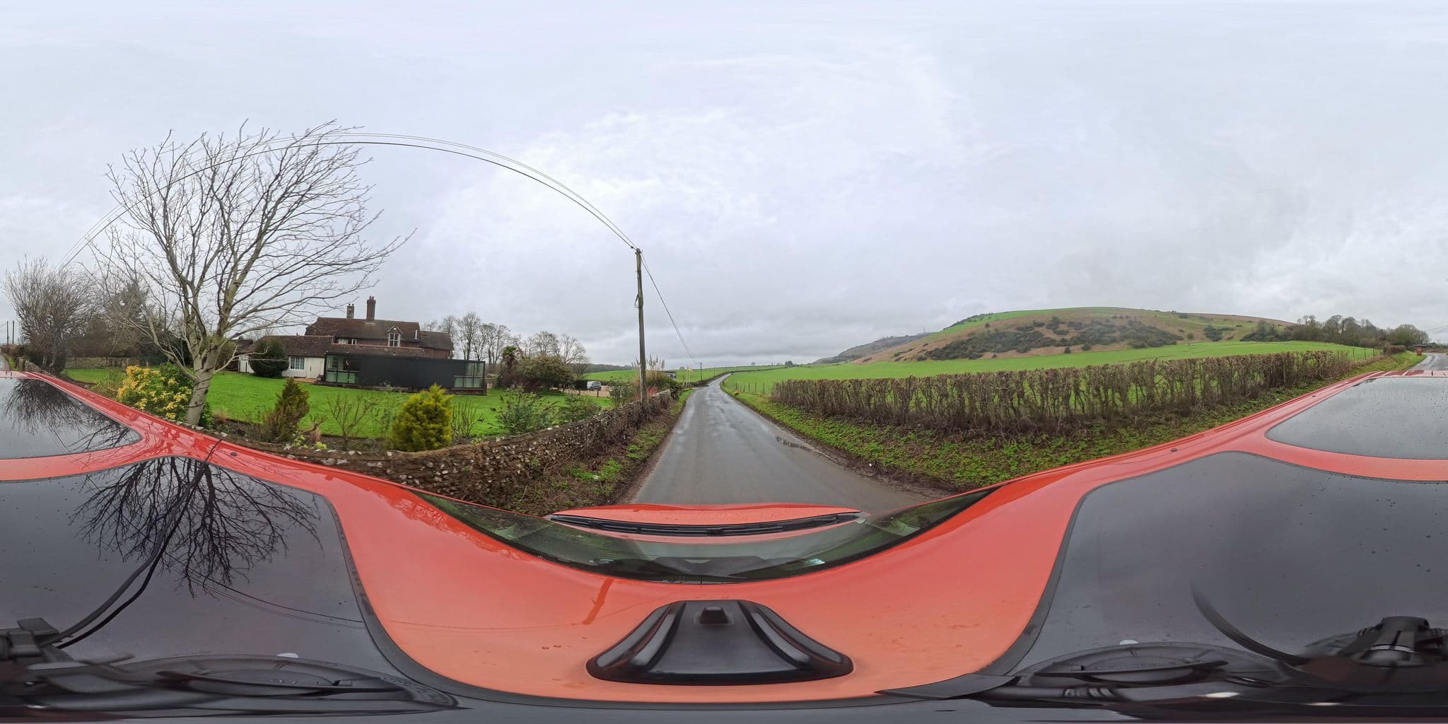 Street view near Tottington Manor Hotel & Restaurant, Steyning — © BlizzardBorn42Car (CC BY-SA · Mapillary)