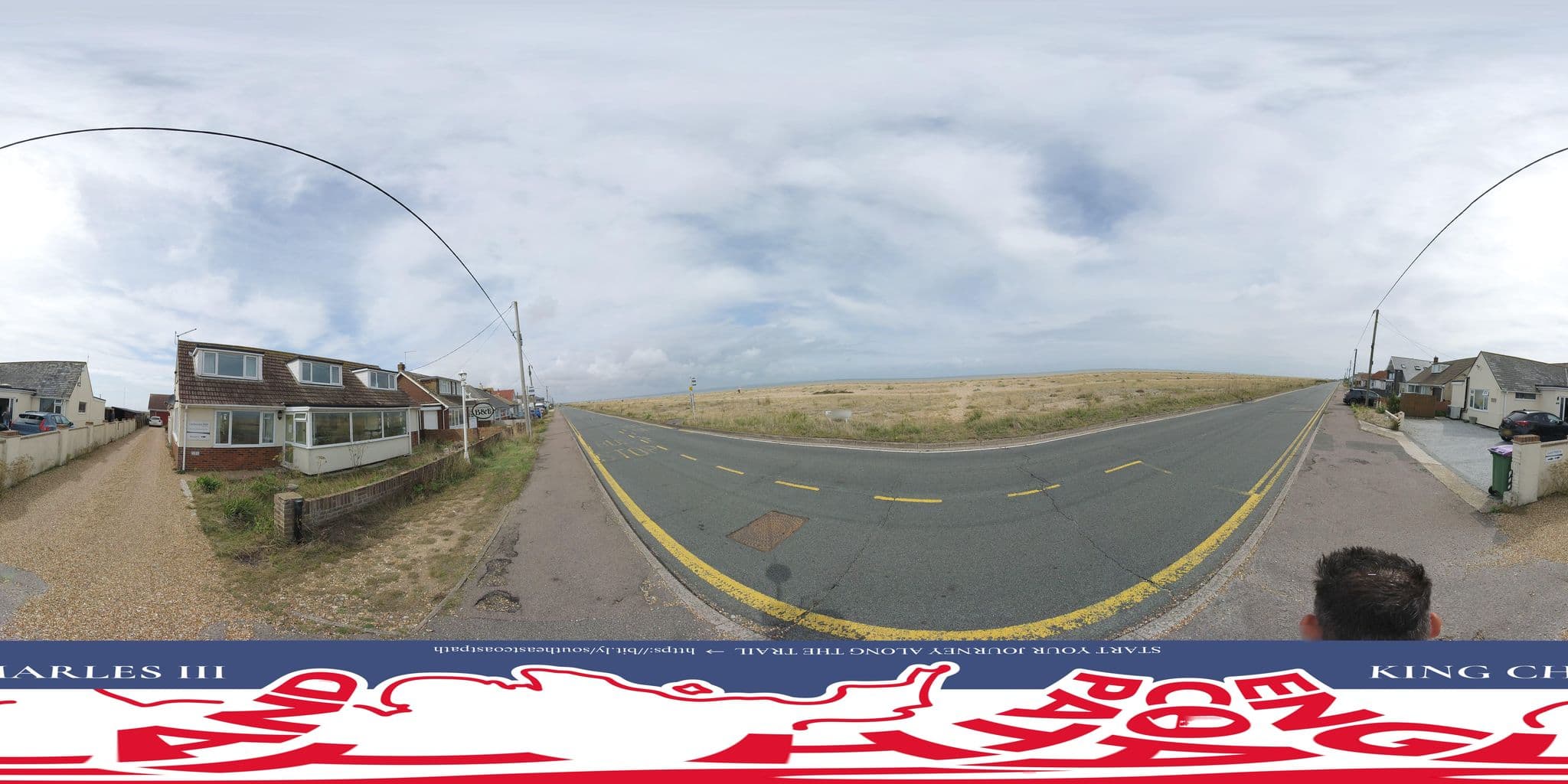 Street view near Castaways B&B, Lydd — © EnglandCoastPath (CC BY-SA · Mapillary)