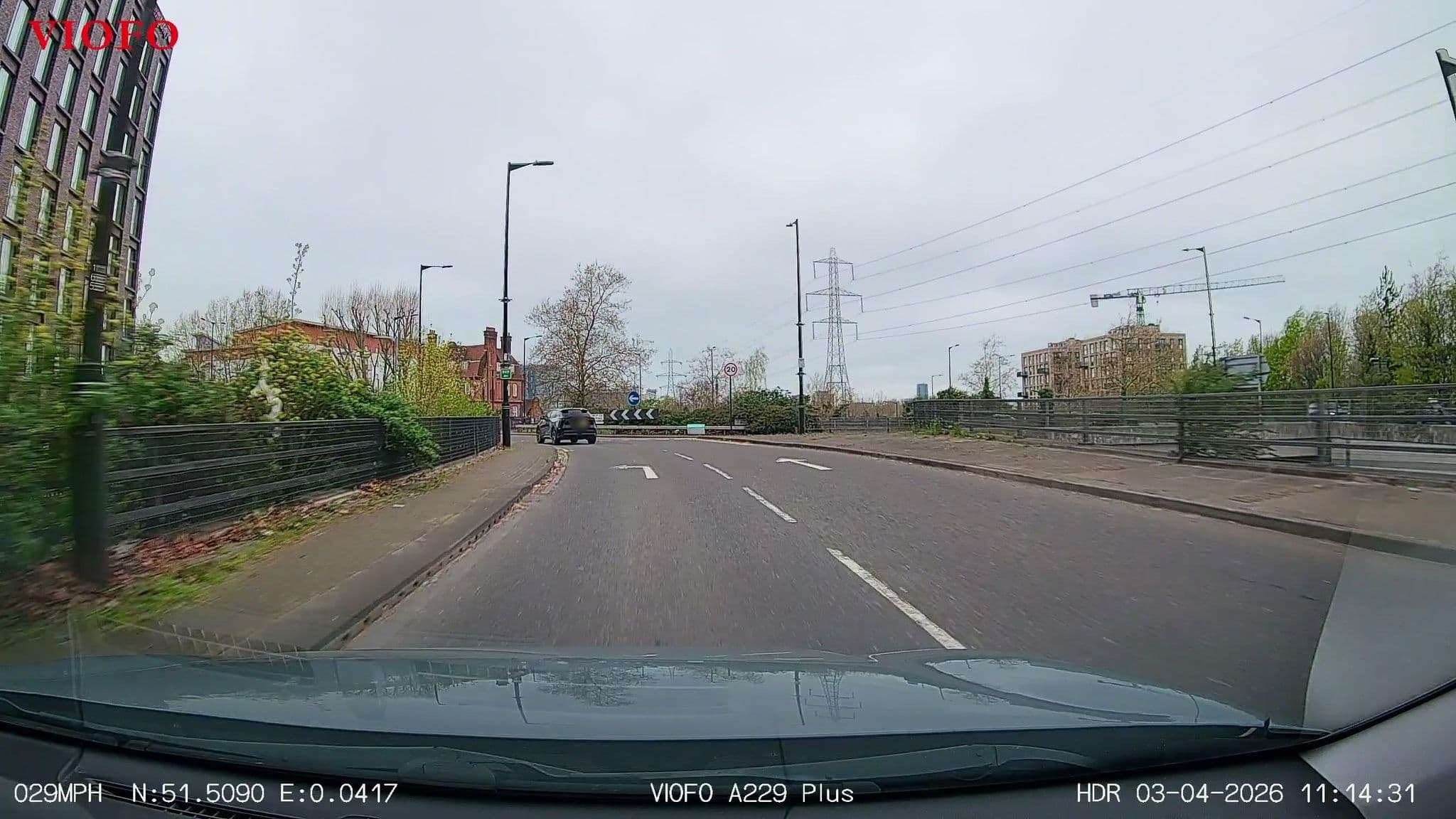 Street view near Hampton by Hilton London Docklands, Canning Town — © RyanBush (CC BY-SA · Mapillary)
