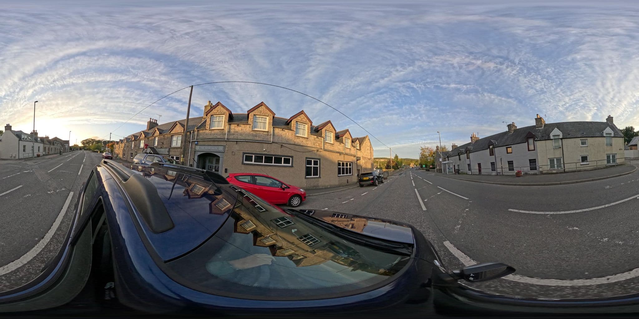 Street view near Leys Hotel, Kintore — © coetserw (CC BY-SA · Mapillary)