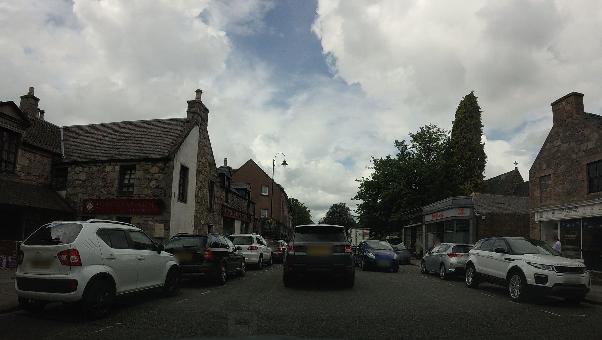 Street view near The Douglas Arms Hotel, Banchory — © hobgoblin (CC BY-SA · Mapillary)