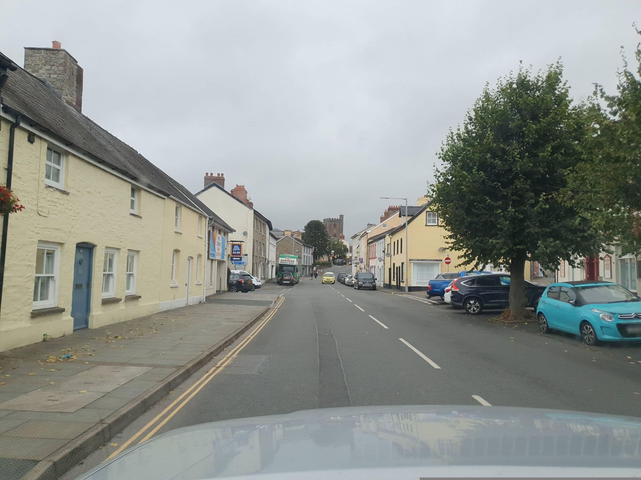 Street view near Borderers, Brecon — © russmcd (CC BY-SA · Mapillary)
