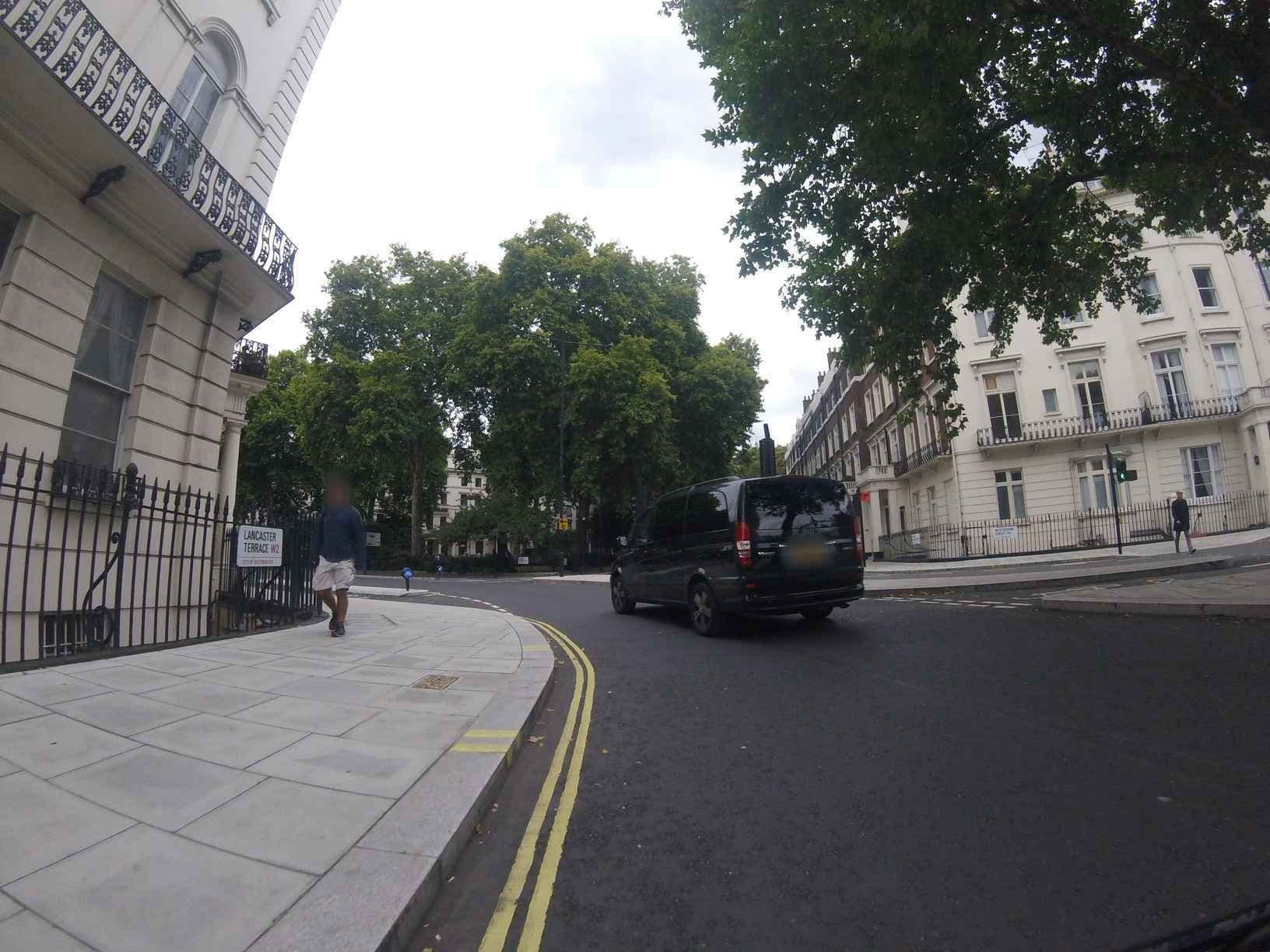 Street view near Central London Budget Hotel, Hyde Park