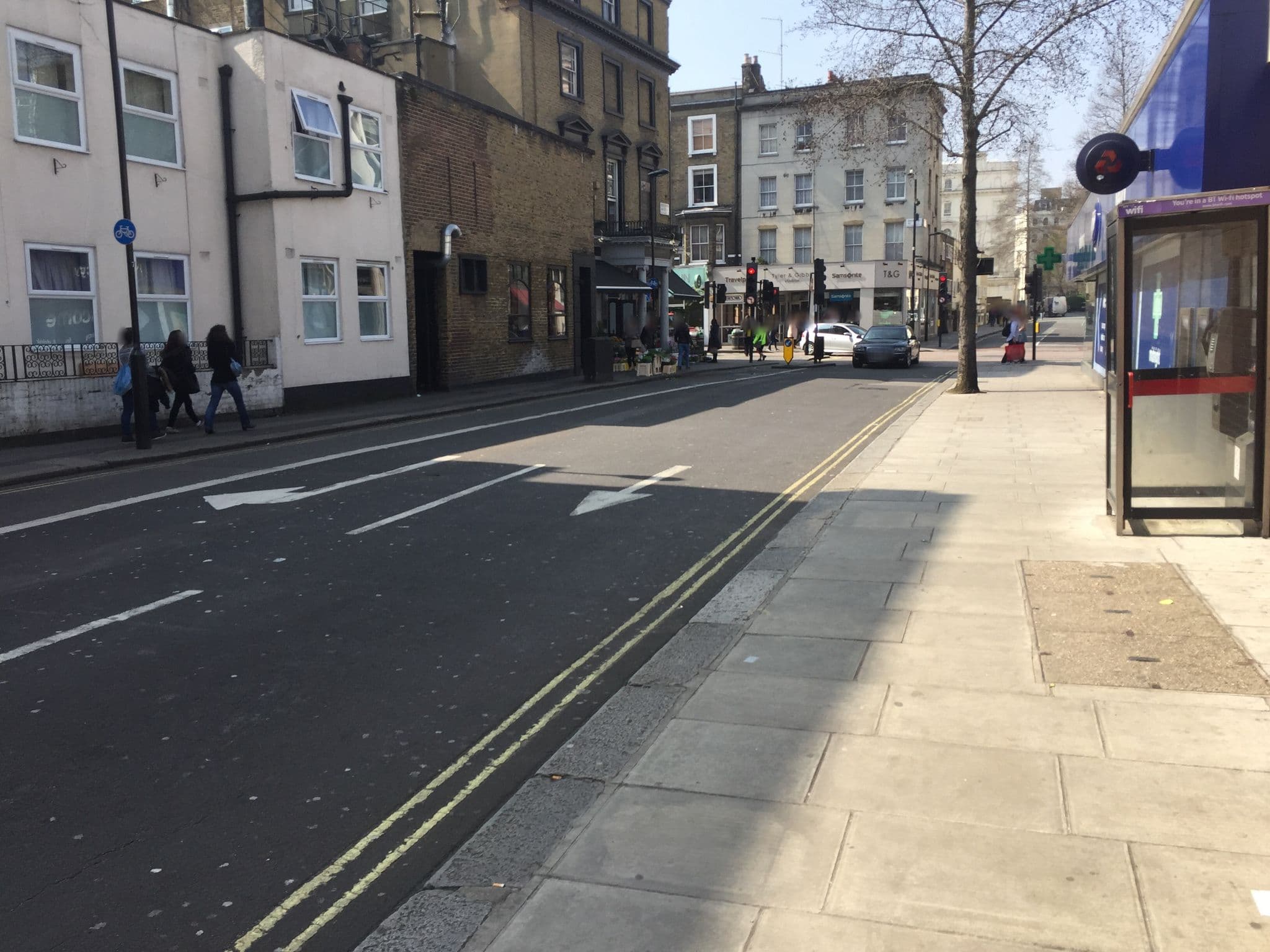 Street view near New Dawn Hotel, Lancaster Gate — © tommorris (CC BY-SA · Mapillary)