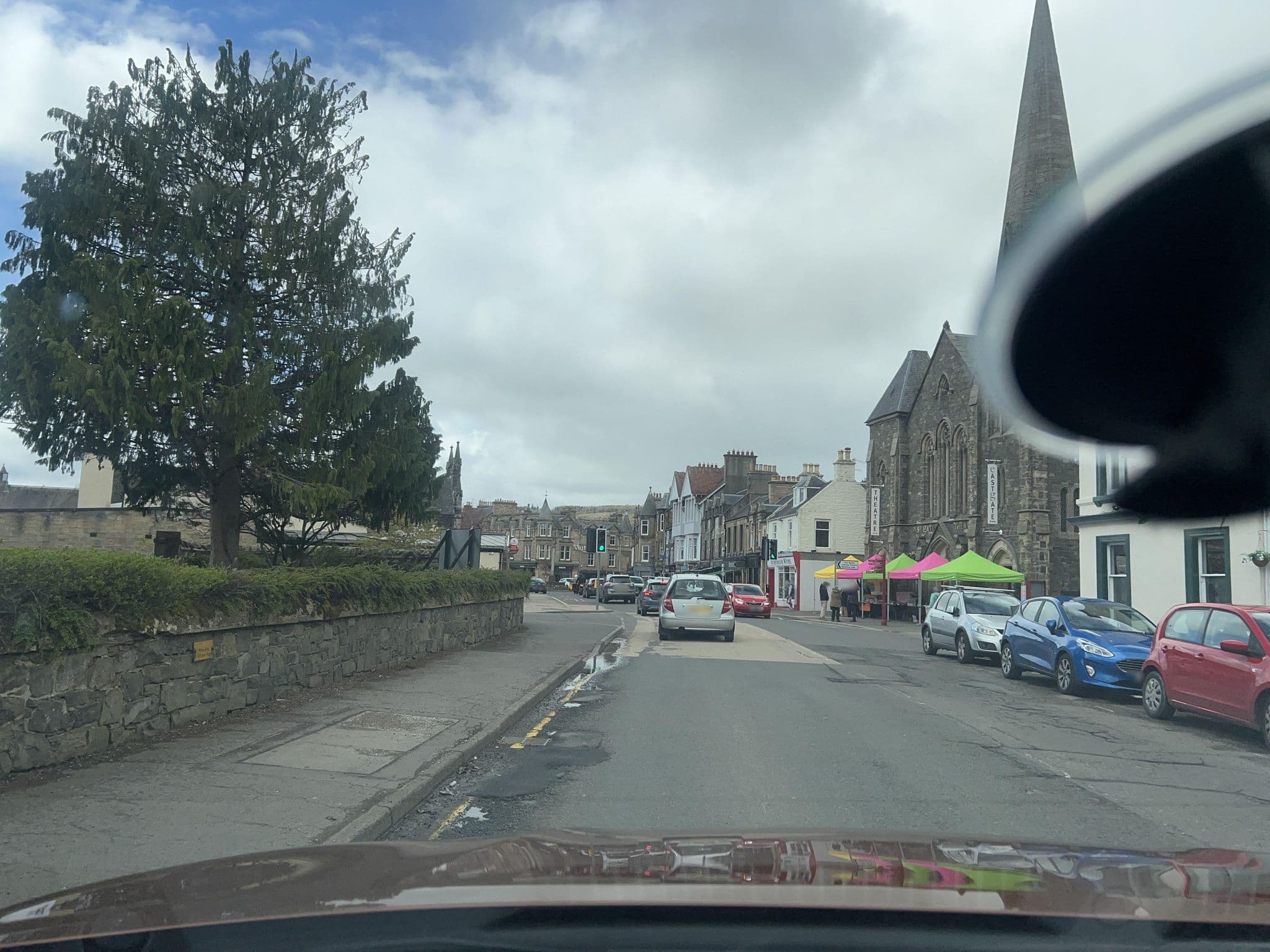 Street view near Green Tree Hotel, Peebles — © lucagm (CC BY-SA · Mapillary)