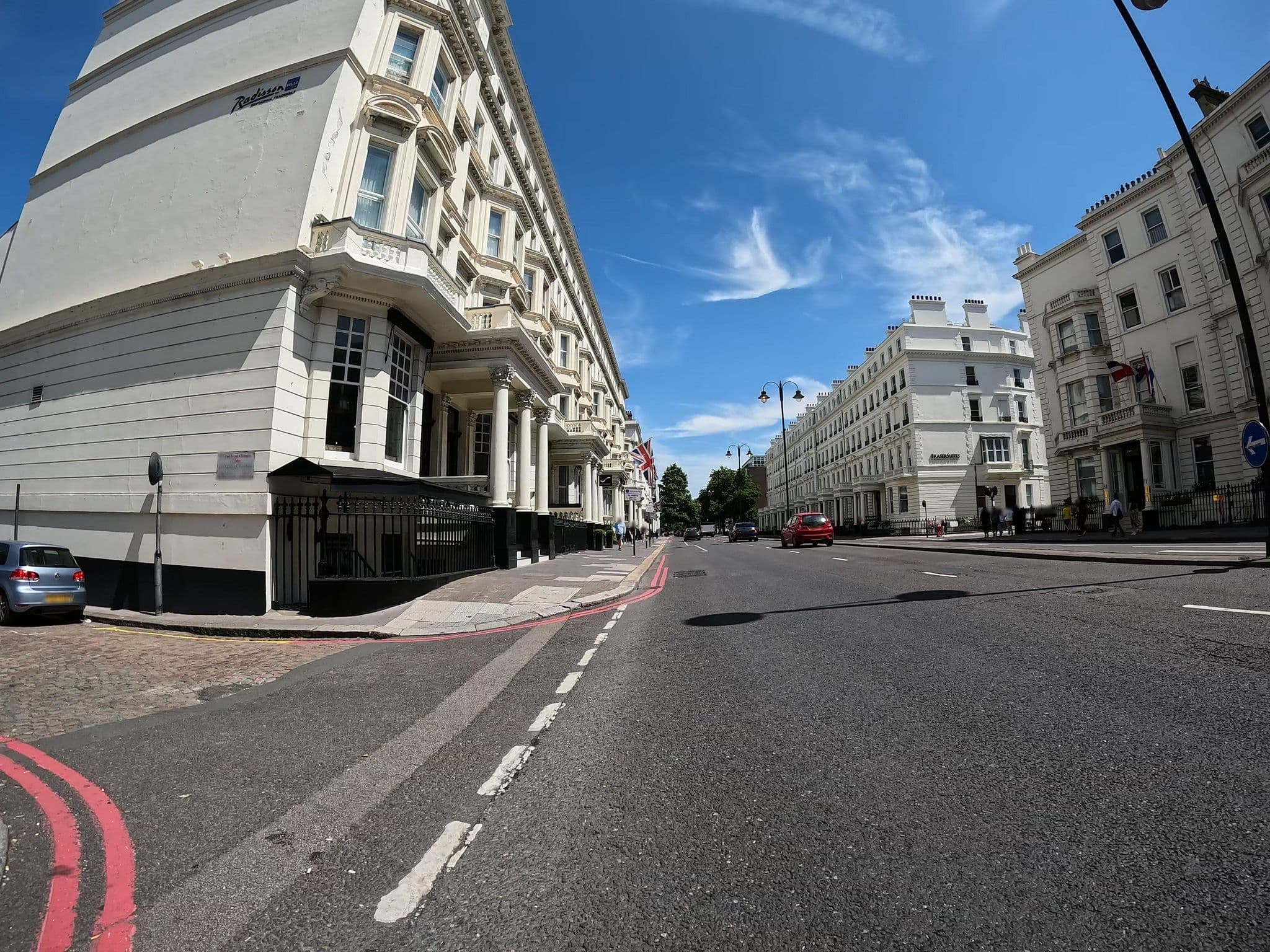 Street view near Montana Hotel, Earls Court